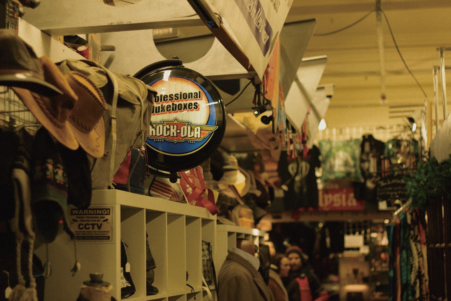 A cluttered antique shop in Manchester, England