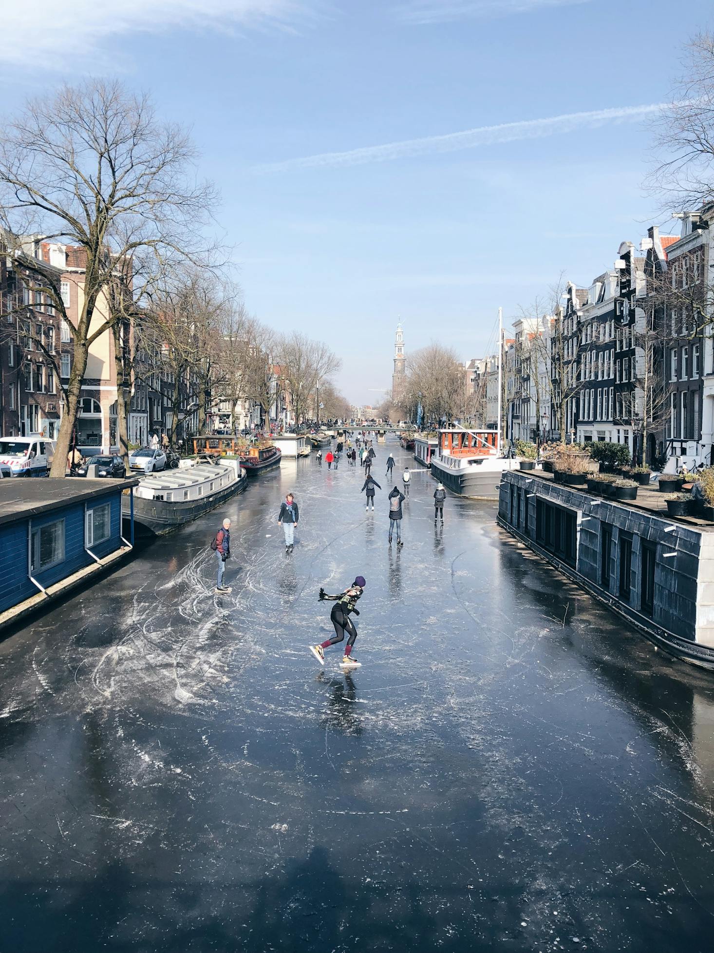 Skating in Amsterdam, Netherlands