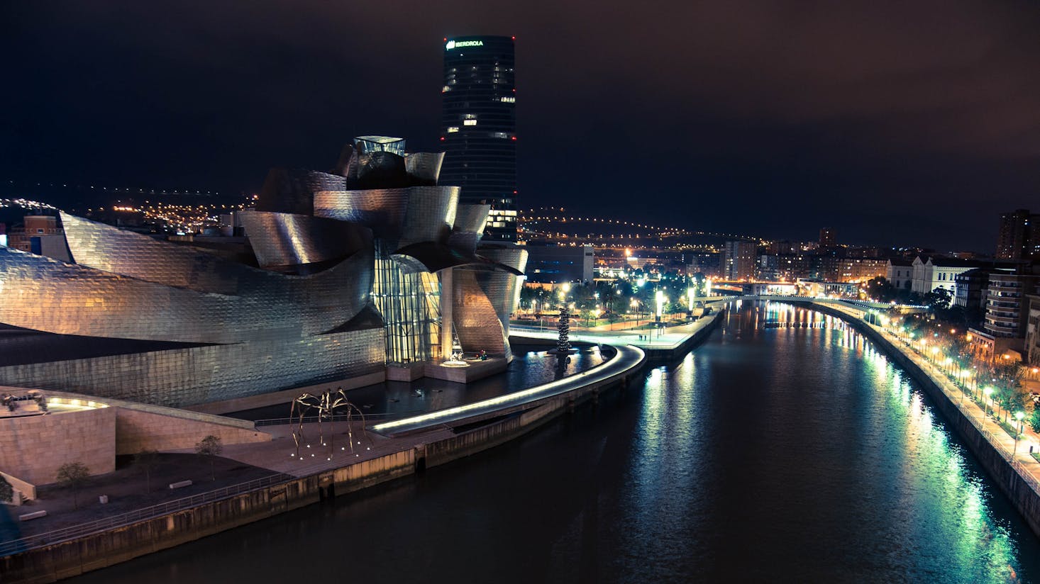 Bilbao at night