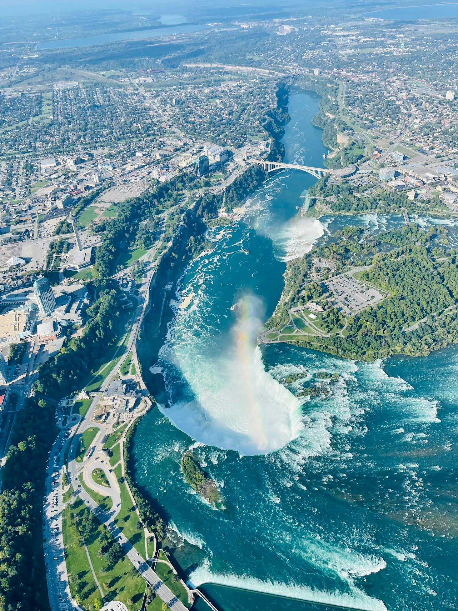 Aerial view of Niagara Falls, Canada