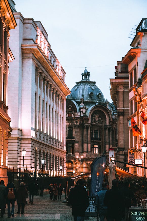 A street in Bucharest, Romania