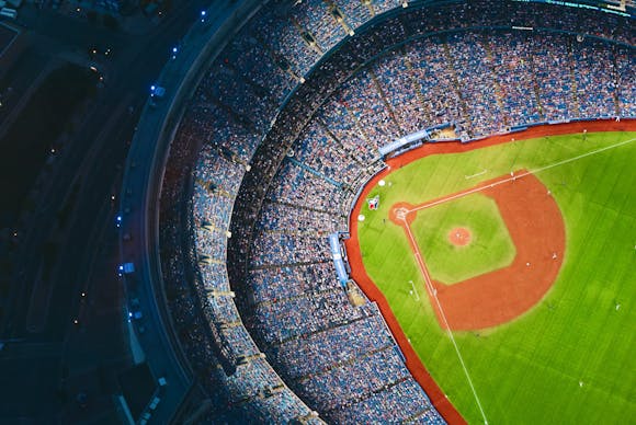 Baseball field at Rogers Center, Toronto, Canada