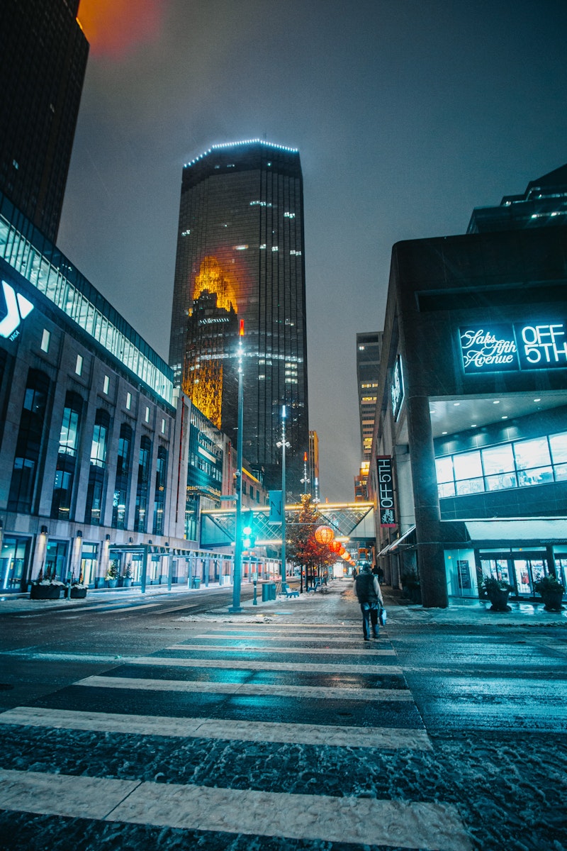 Minneapolis skyline at night