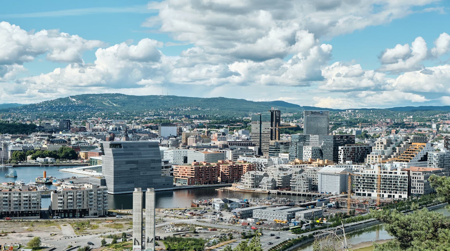 Skyline of Oslo, Norway