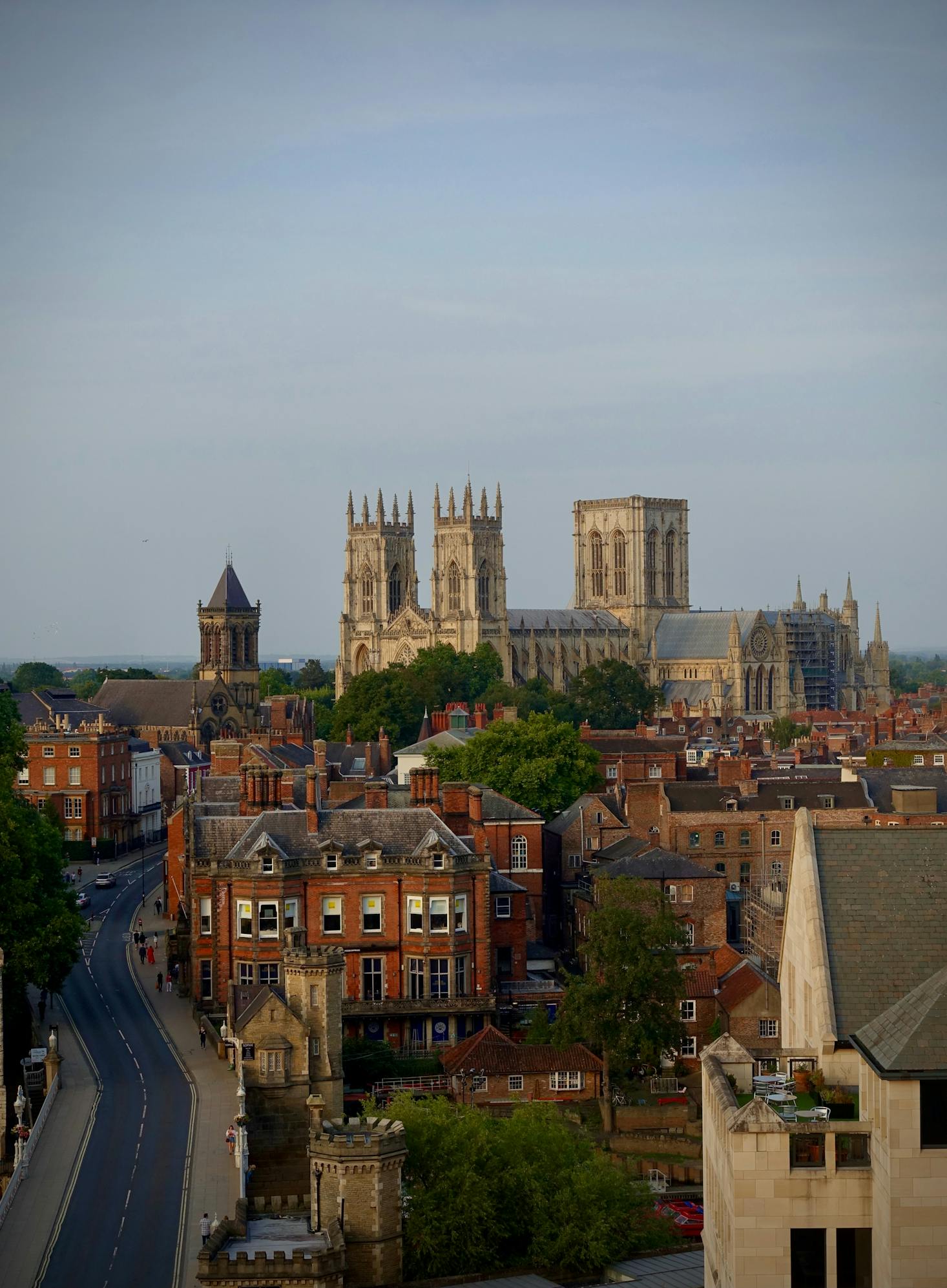 Distance view of York Minster
