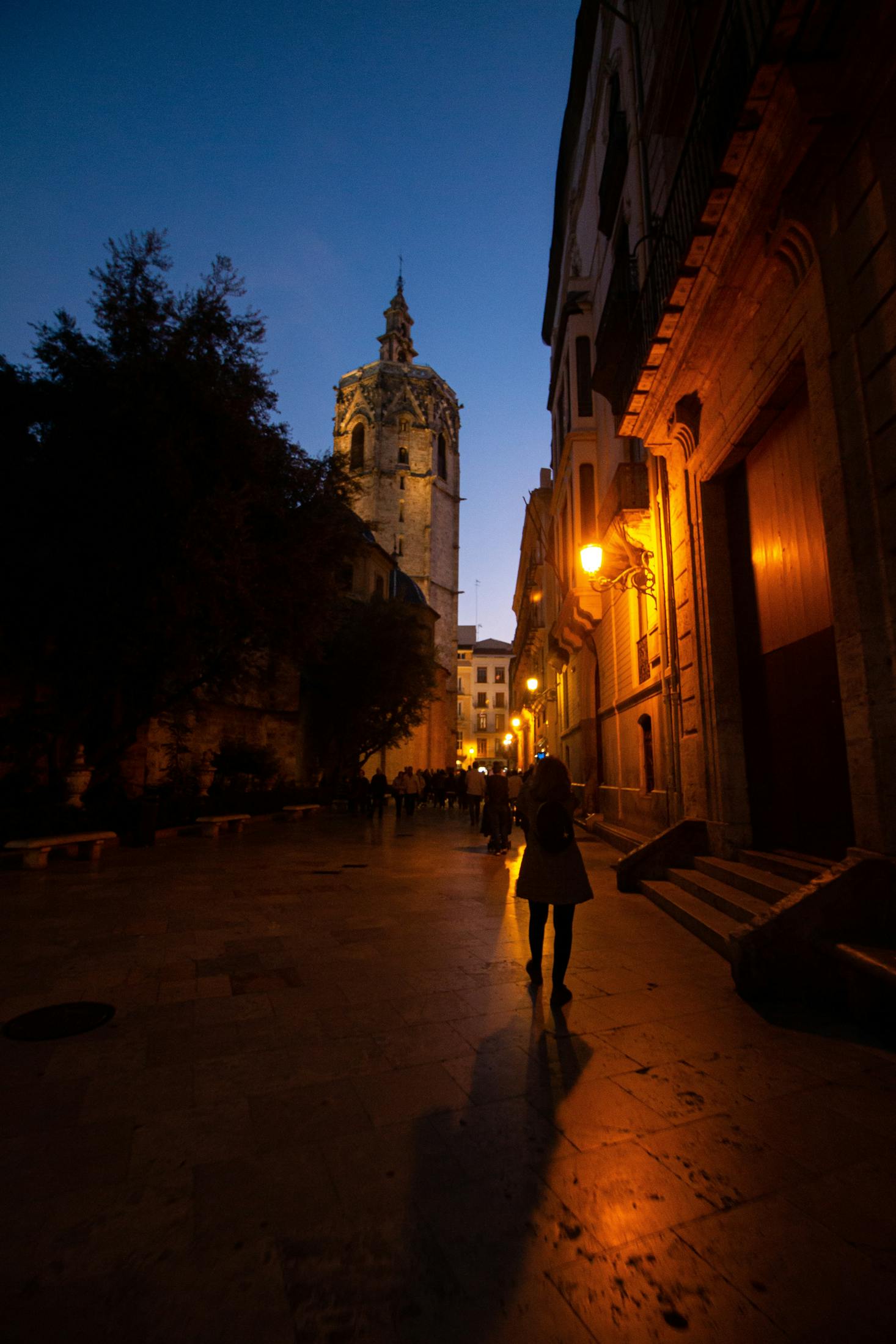 Valencia, Spain, at night