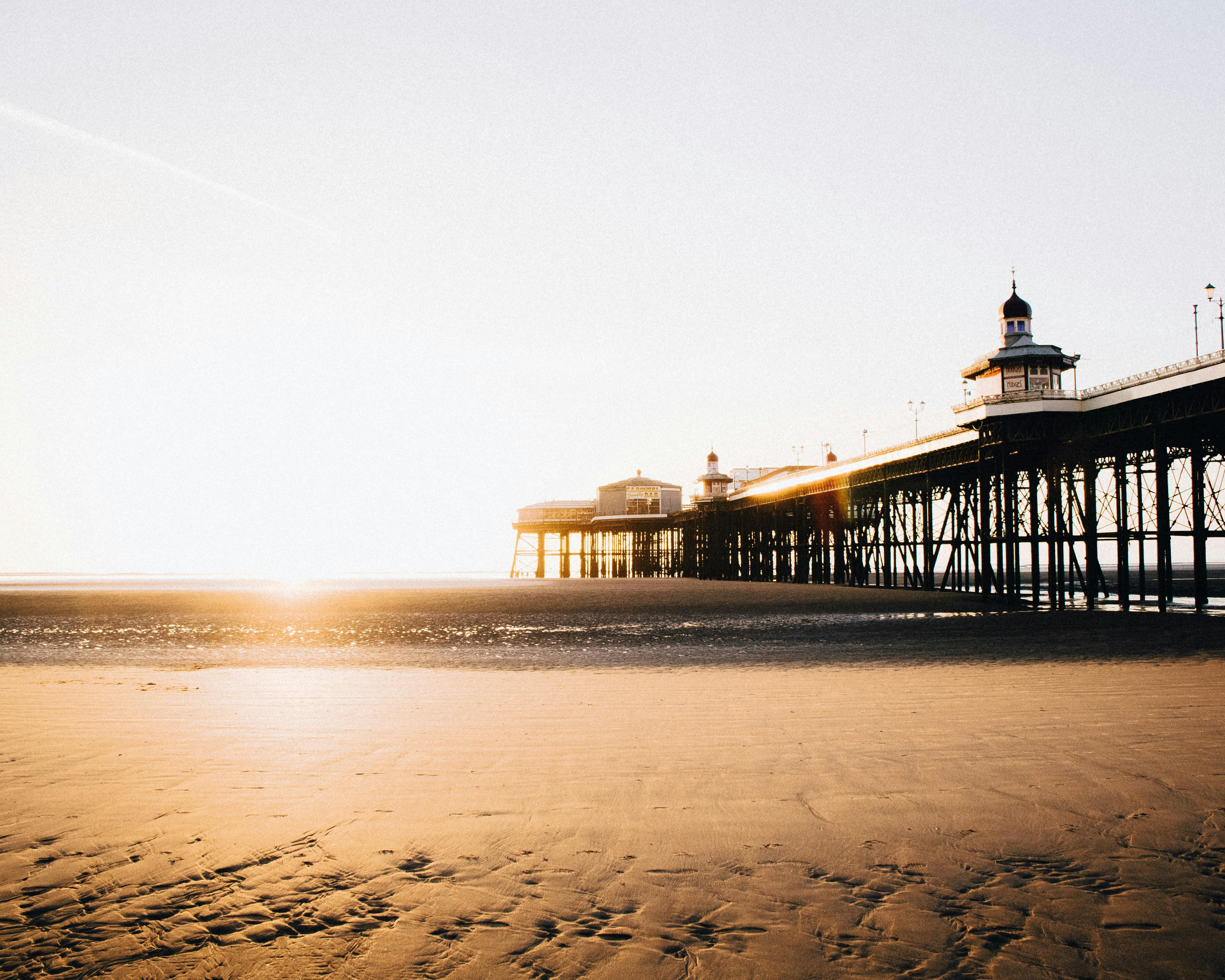 Blackpool Beach near Manchester