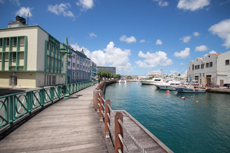 boats docked near buildings