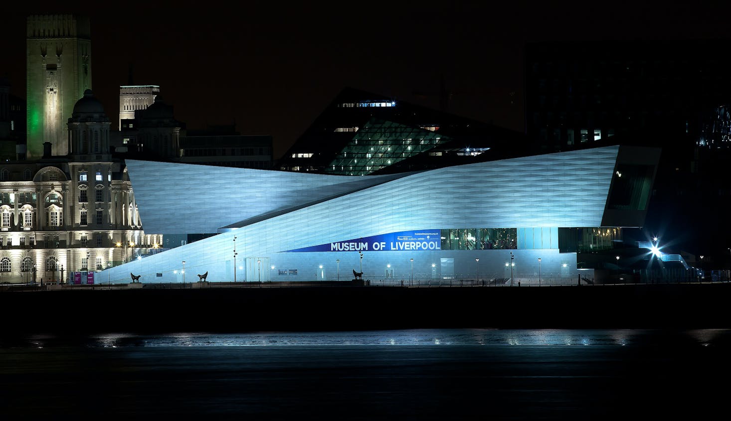Museum of Liverpool at night