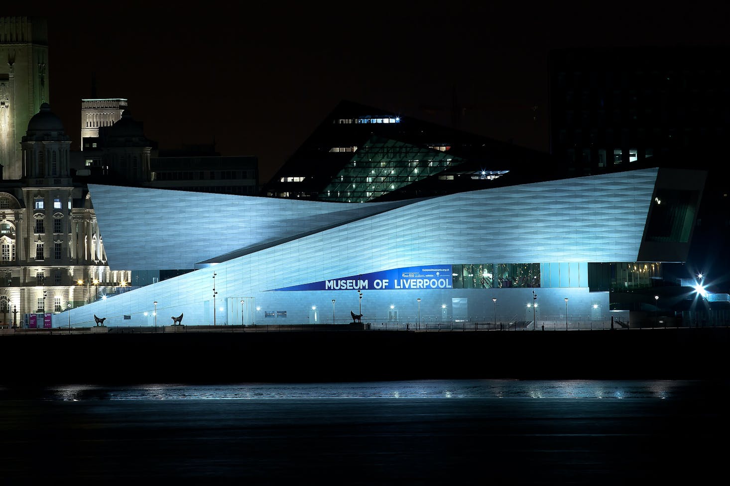 Museum of Liverpool at night