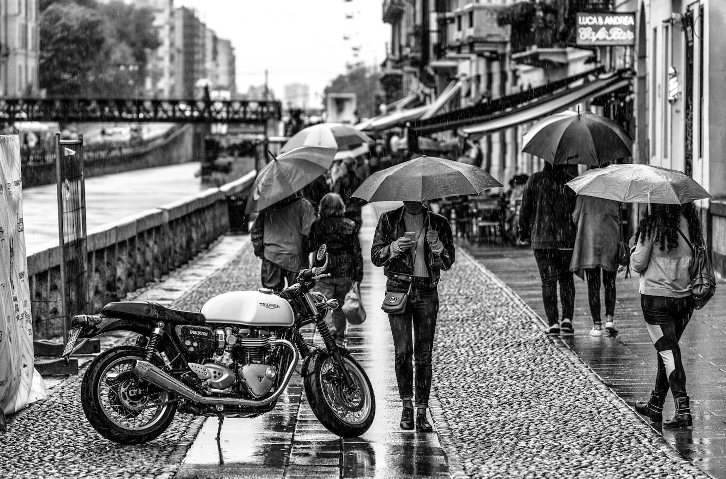 Milan on a Rainy Day