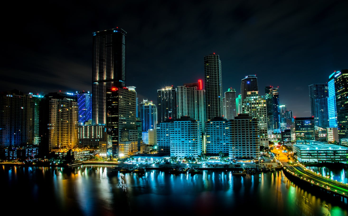 Miami at night