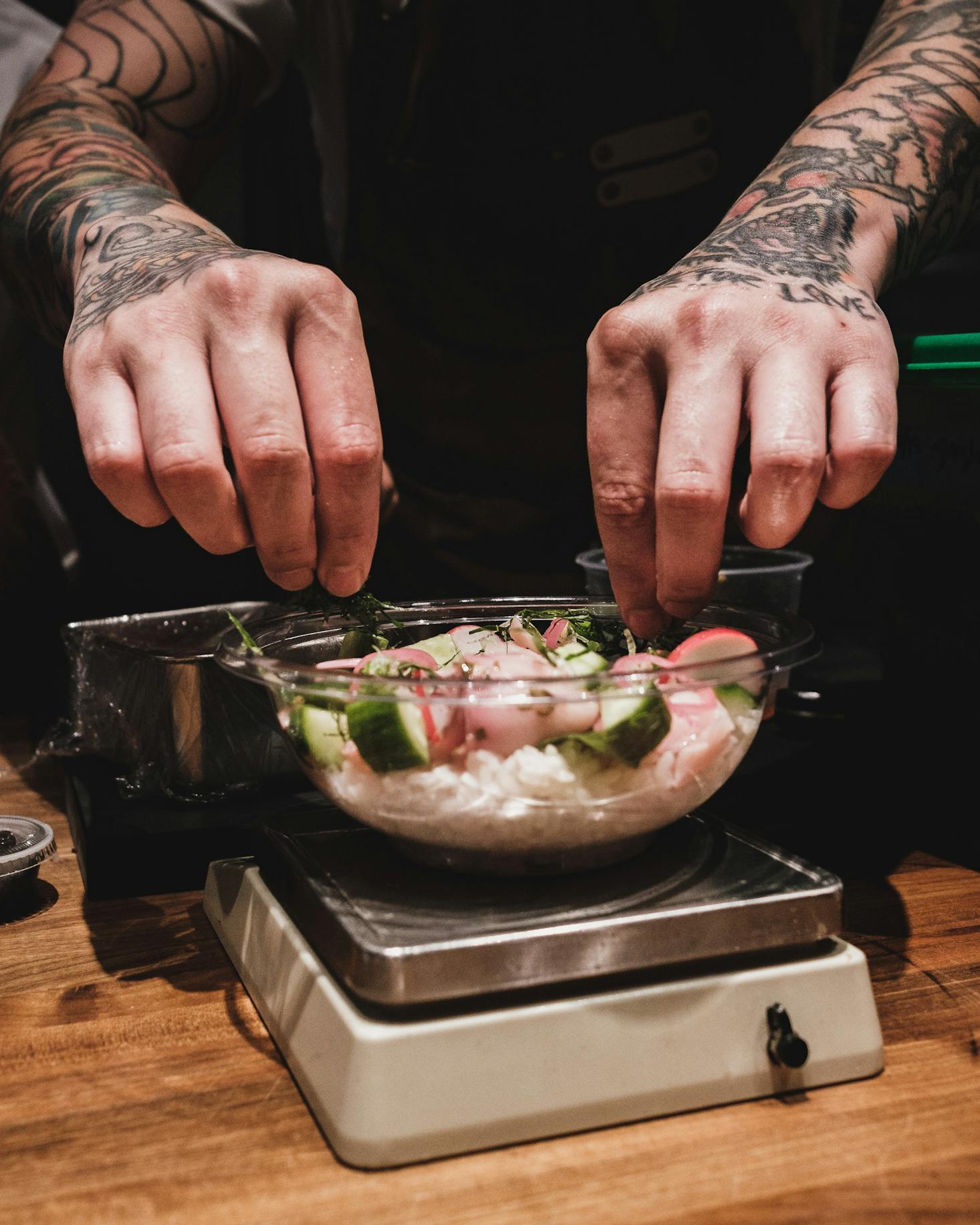 Preparing street food in Orlando