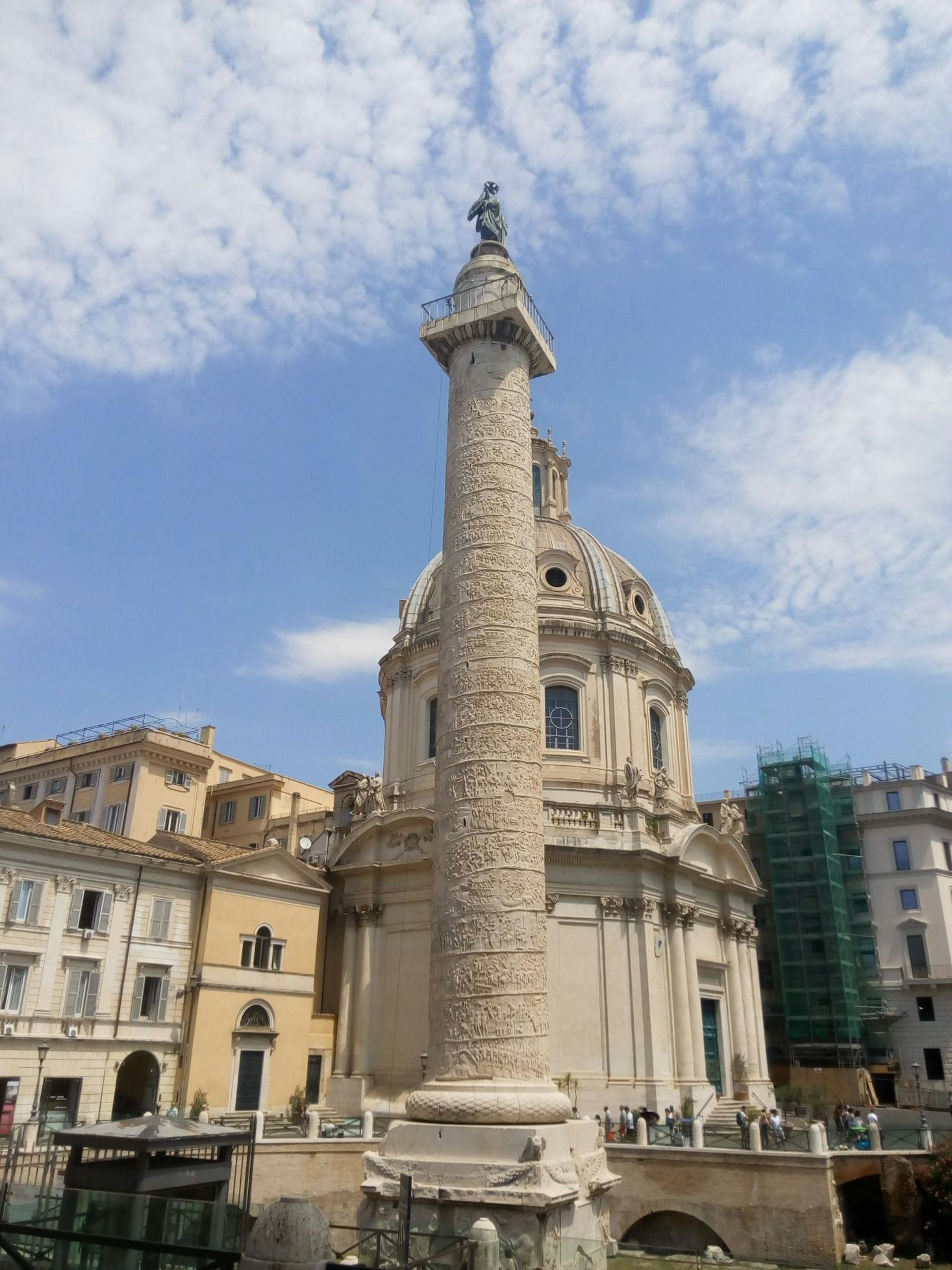 Tall statue in the Piazza Navona in Rome