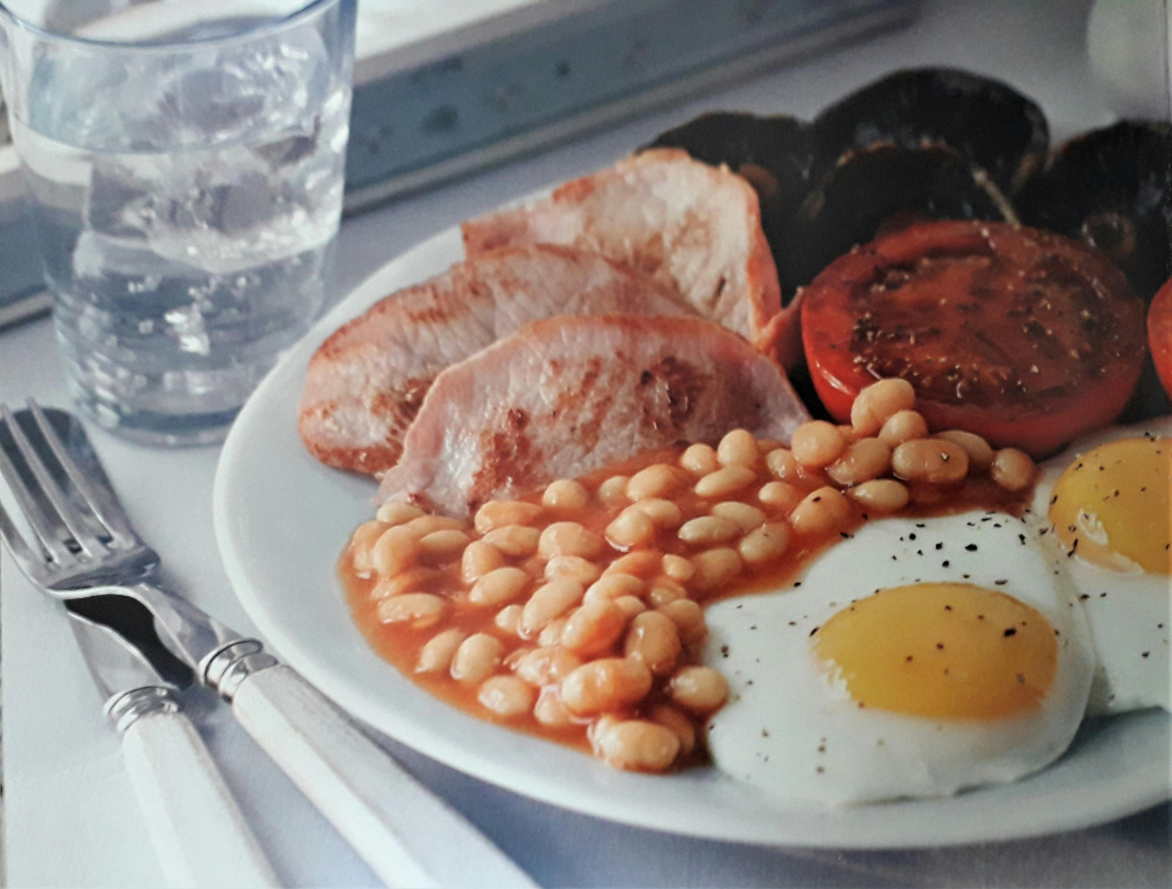 Full English breakfast in Bath, UK