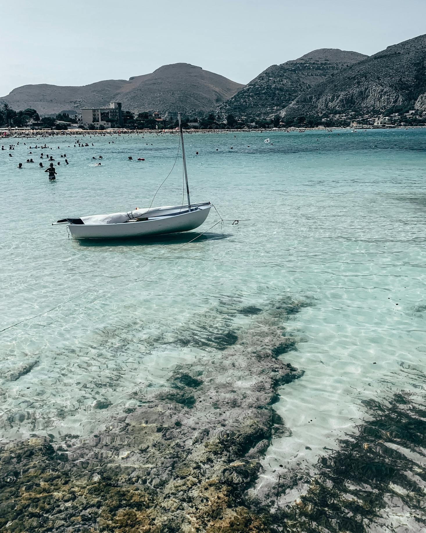 Spiaggia di Mondello a Palermo.