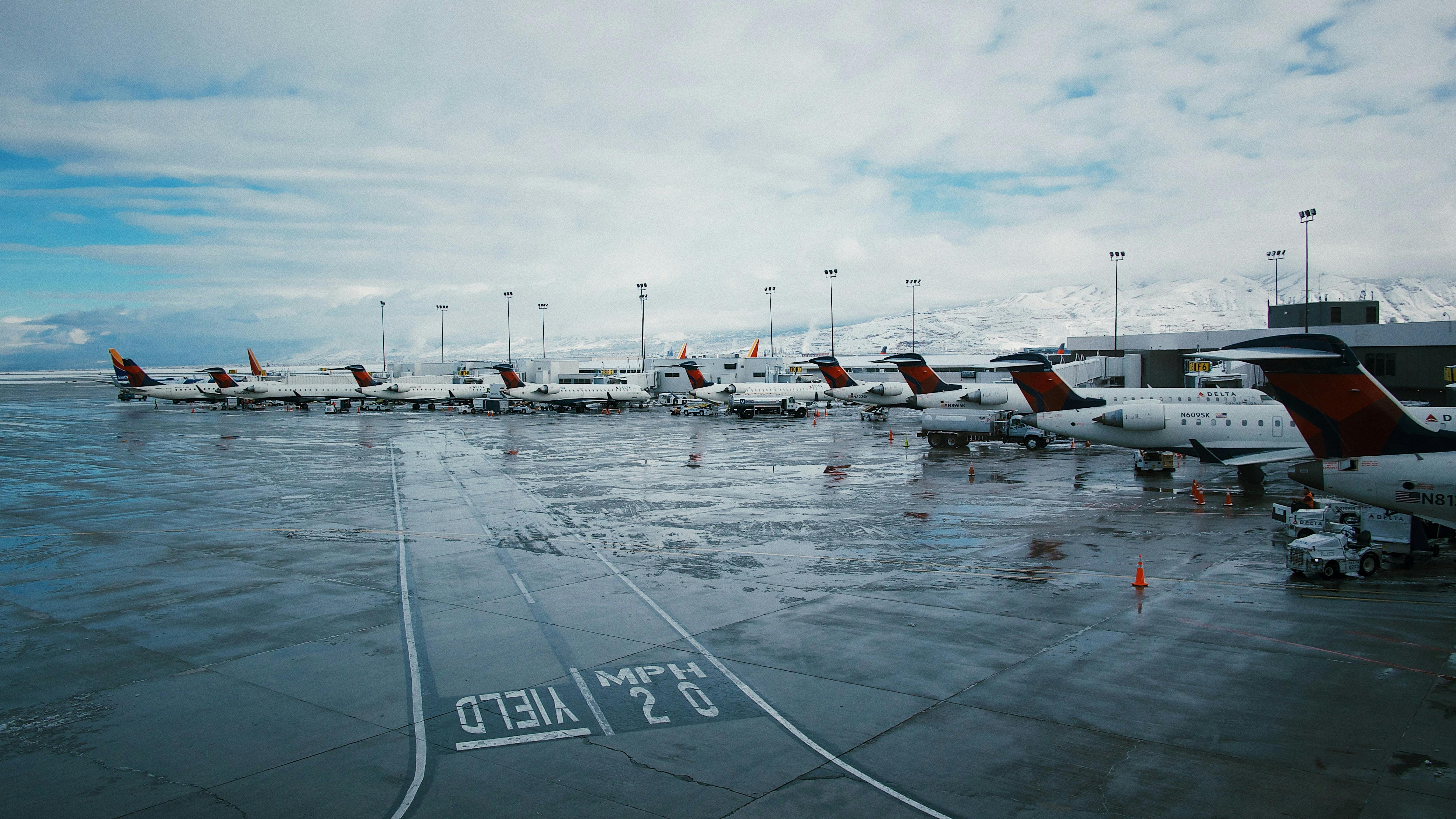 Runway at Salt Lake City Airport