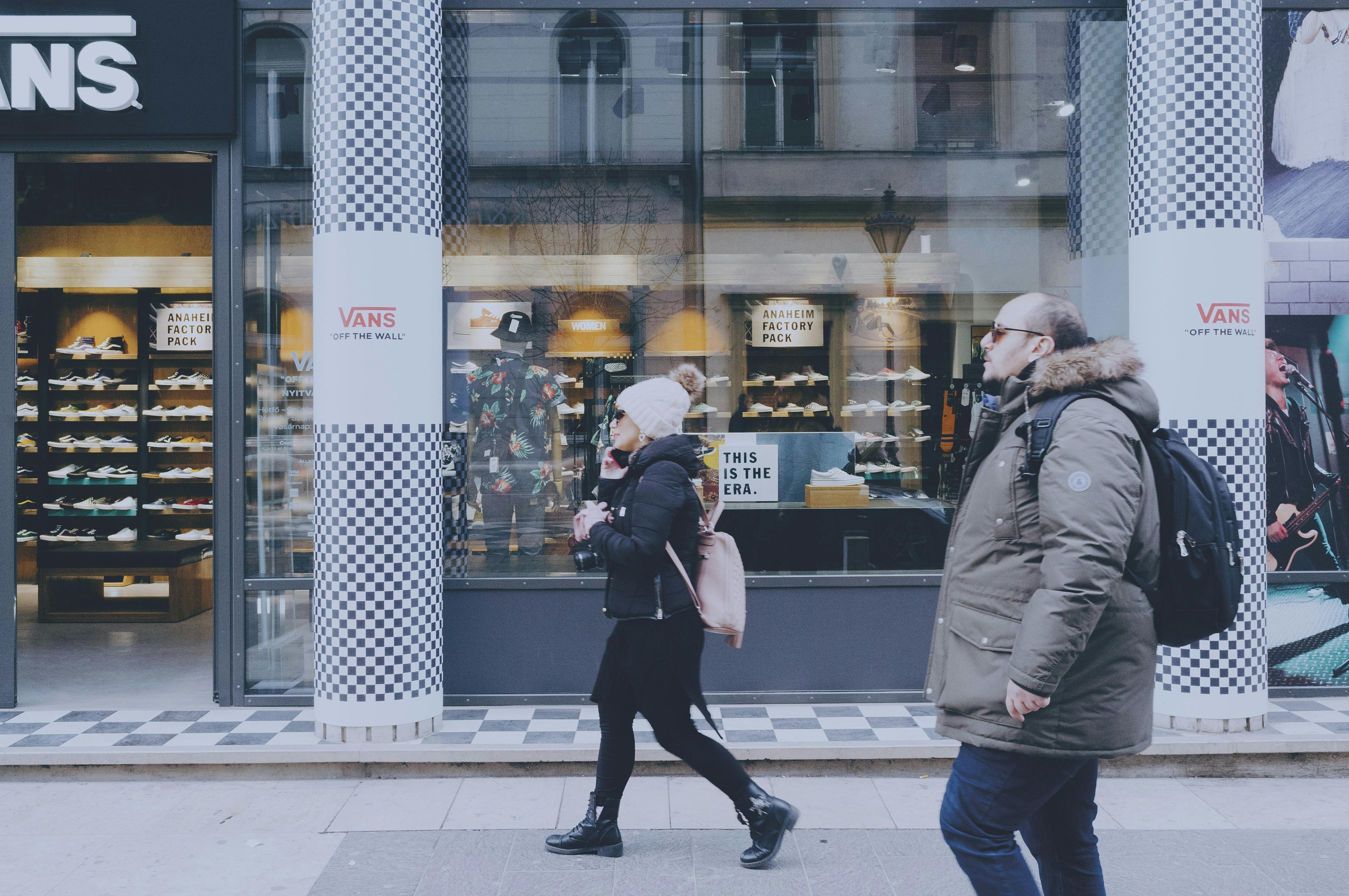 High Street shopping in Budapest, Hungary