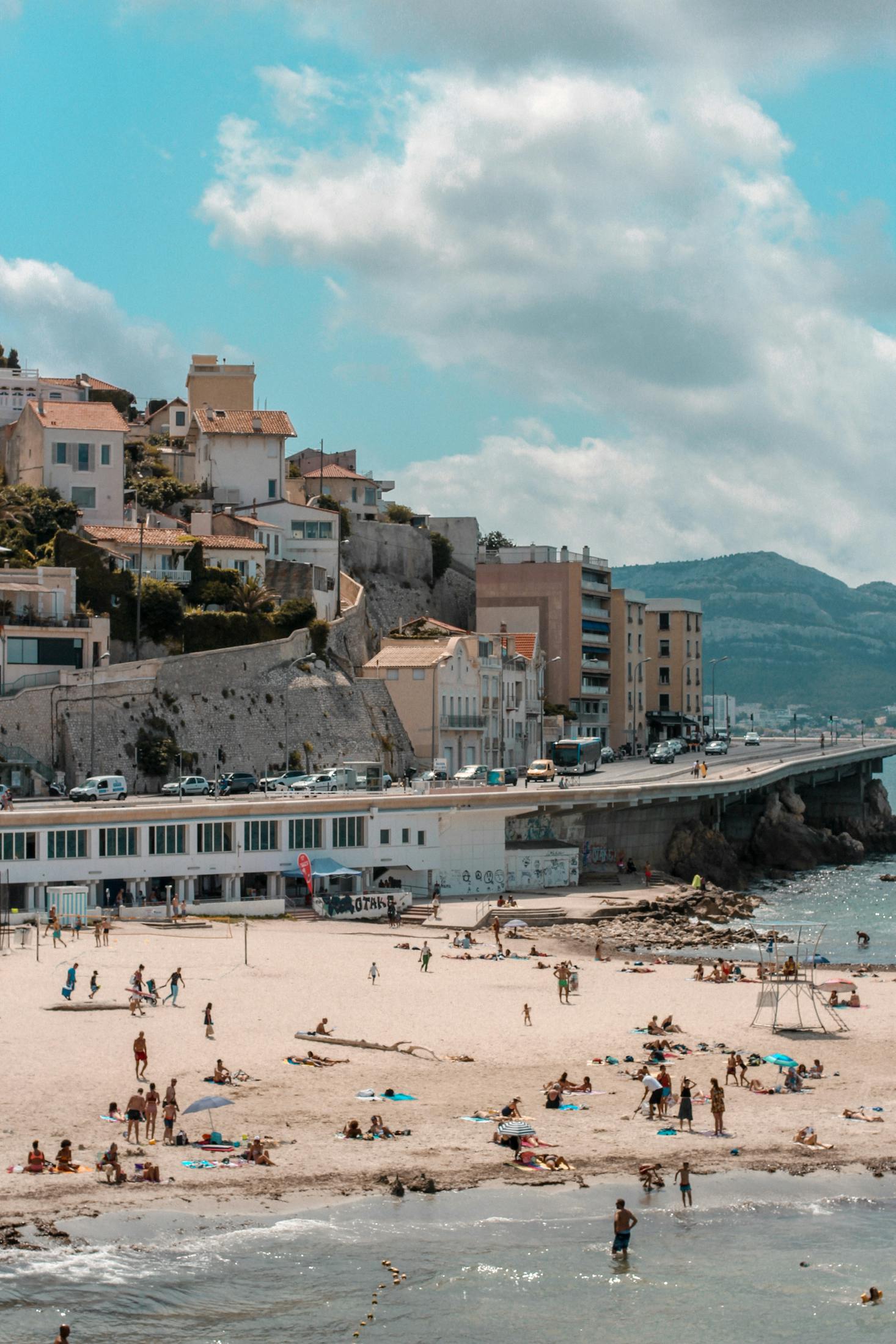 Beaches in Marseille, France