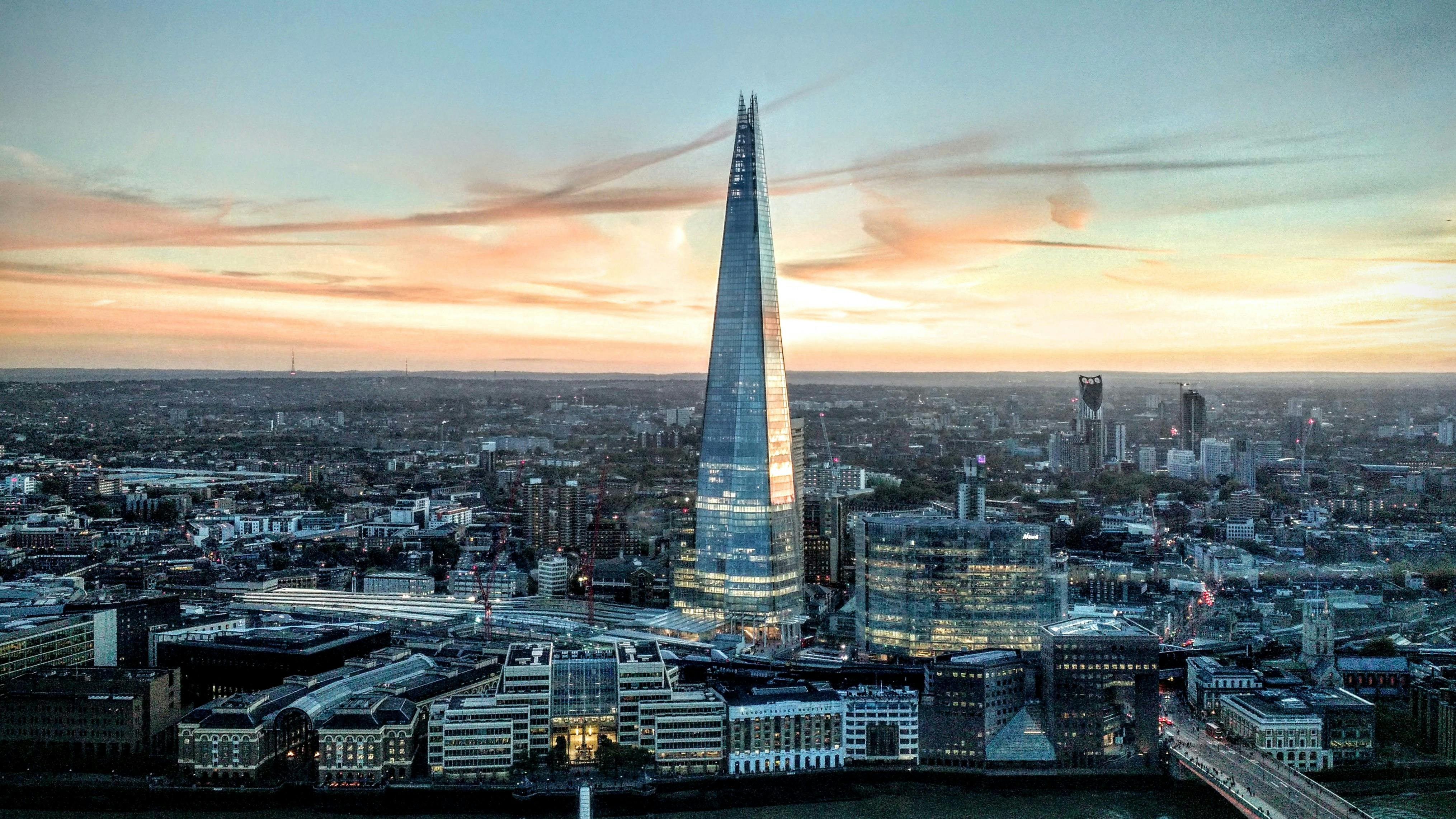 London skyline at evening