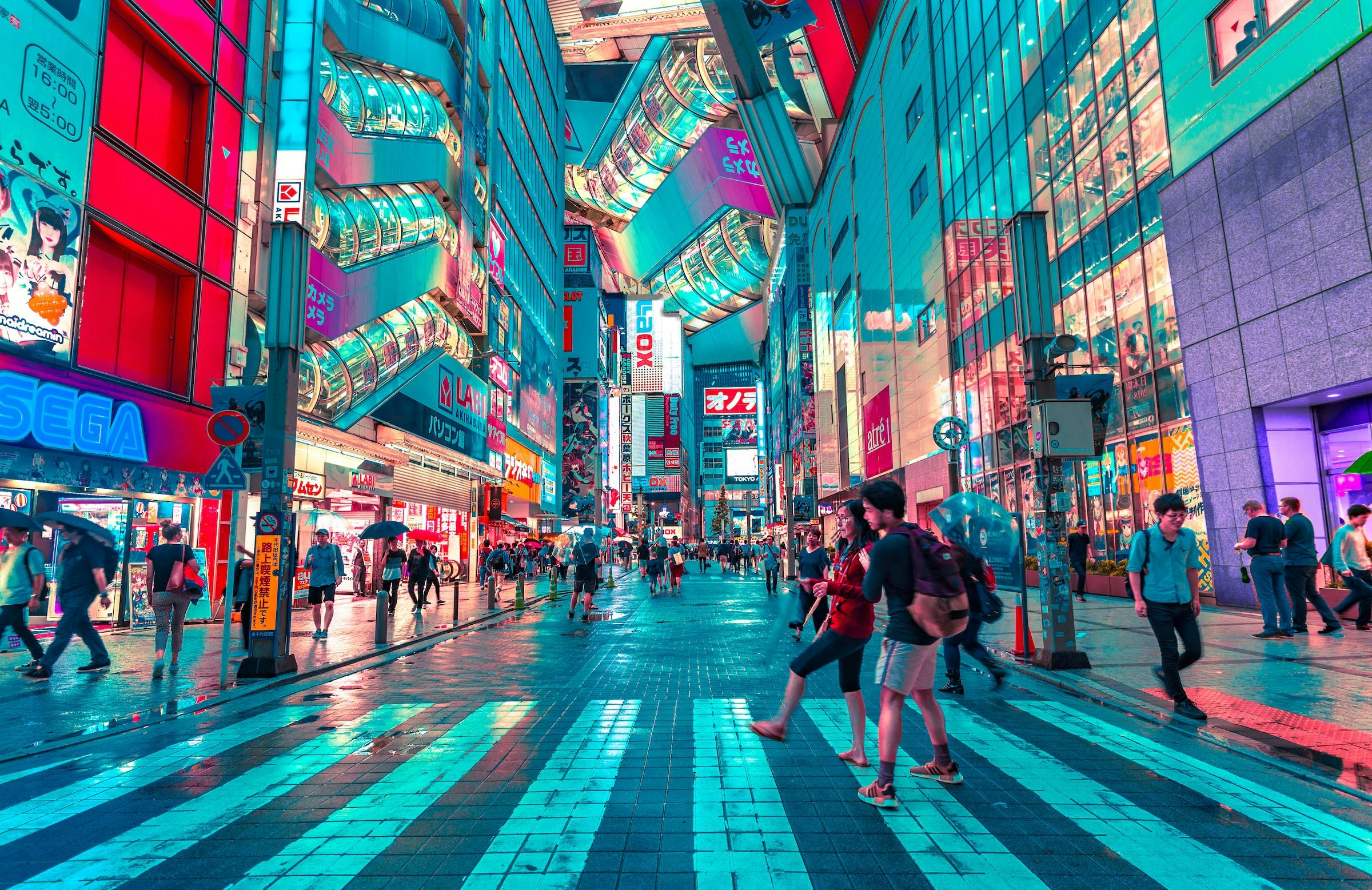 The logo of Christian Dior is seen in Shibuya Ward, Tokyo on May