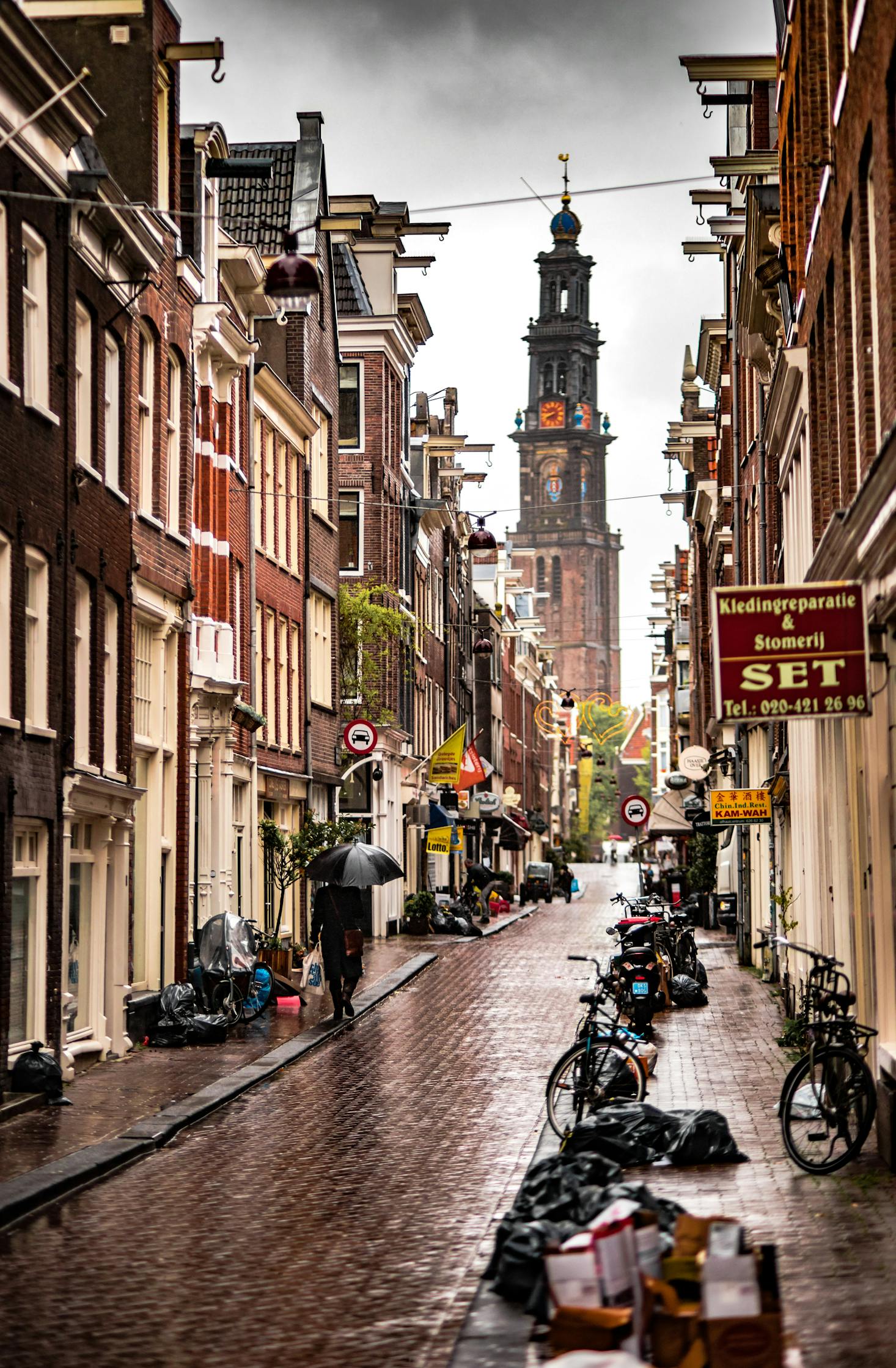 Amsterdam in the rain