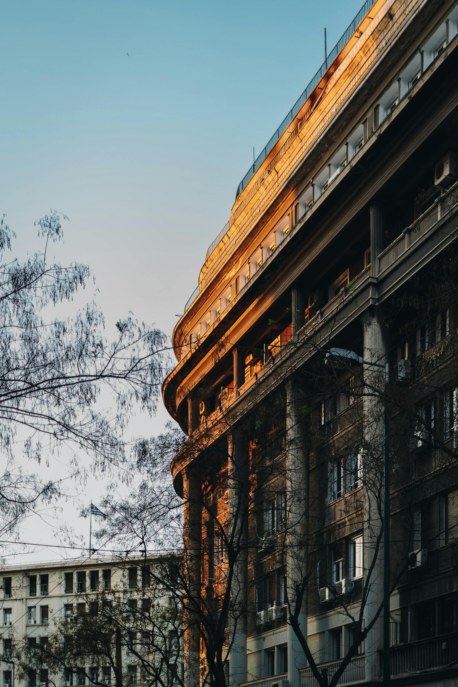 Ornate building near Monastiraki Station in Athens