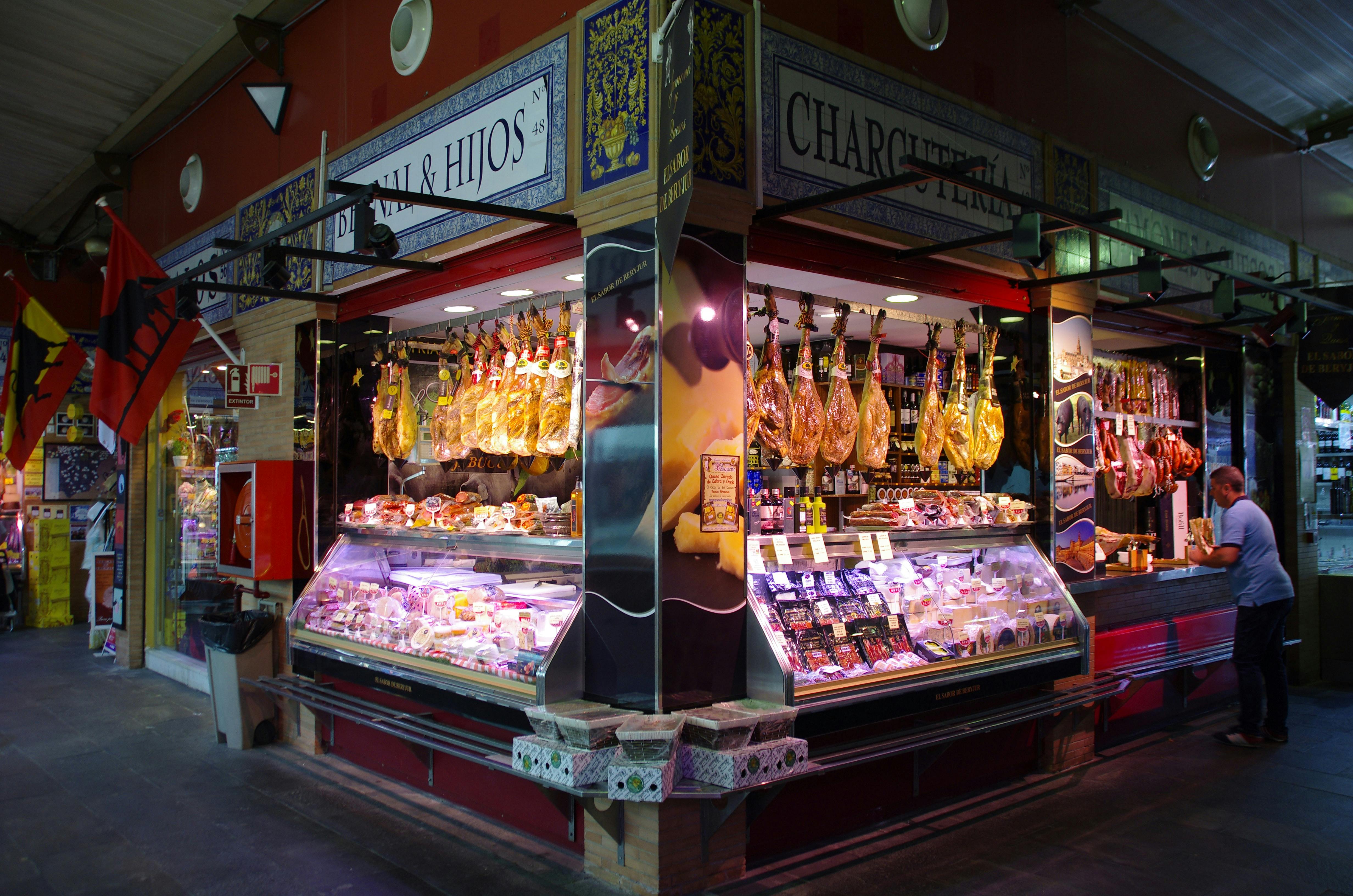 Market brunch in Seville, Spain