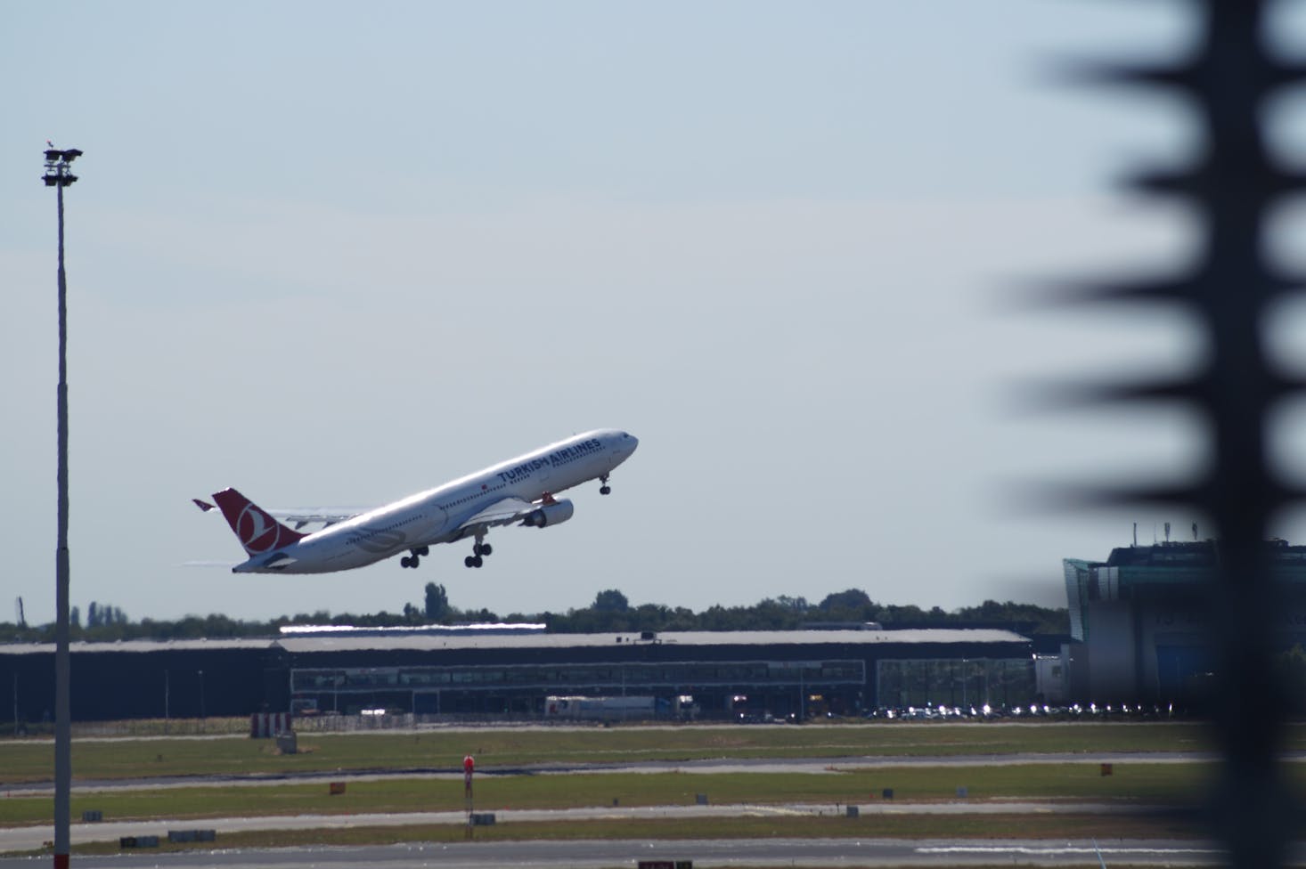 Plane taking off at Schiphol Airport, Amsterdam