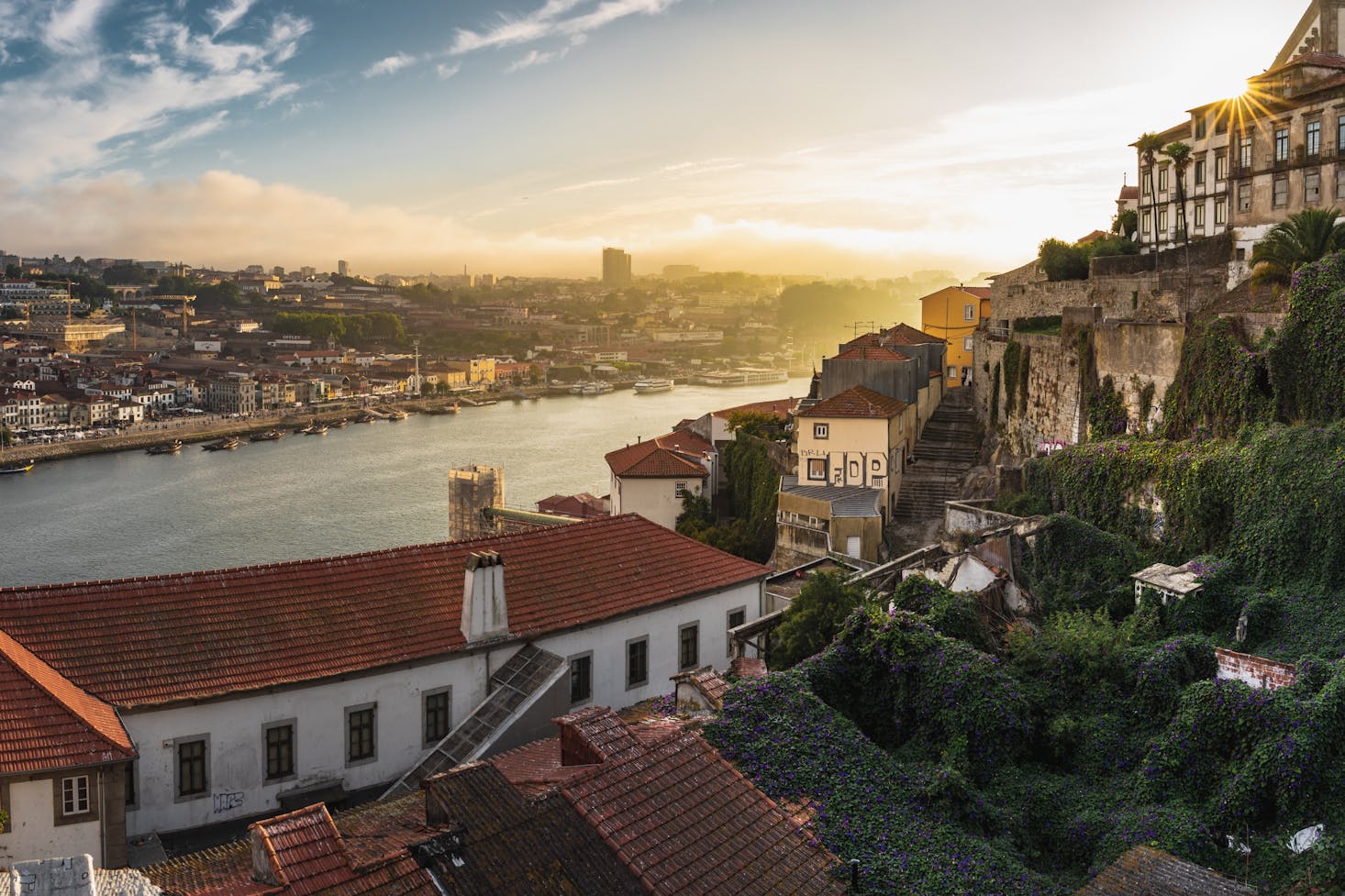 view of Porto overlooking a red roof
