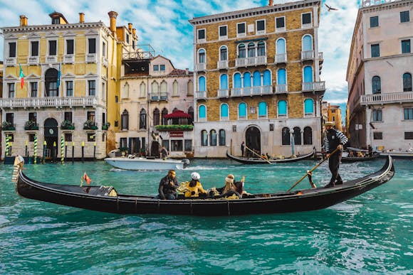 Gondola ride in Venice