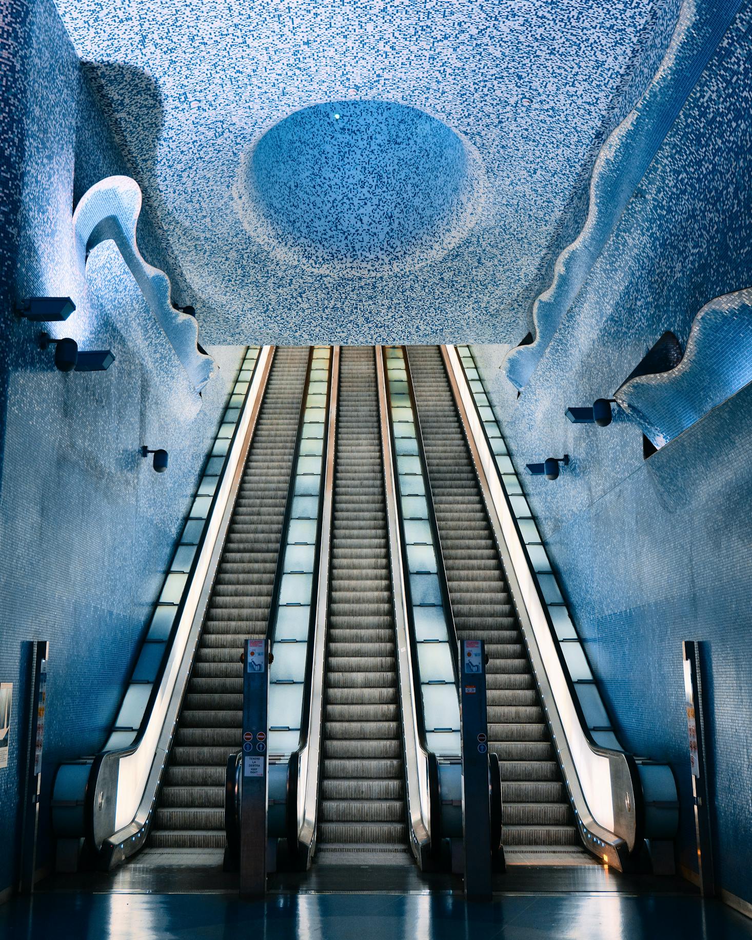 Escalator at Toledo Metro Station