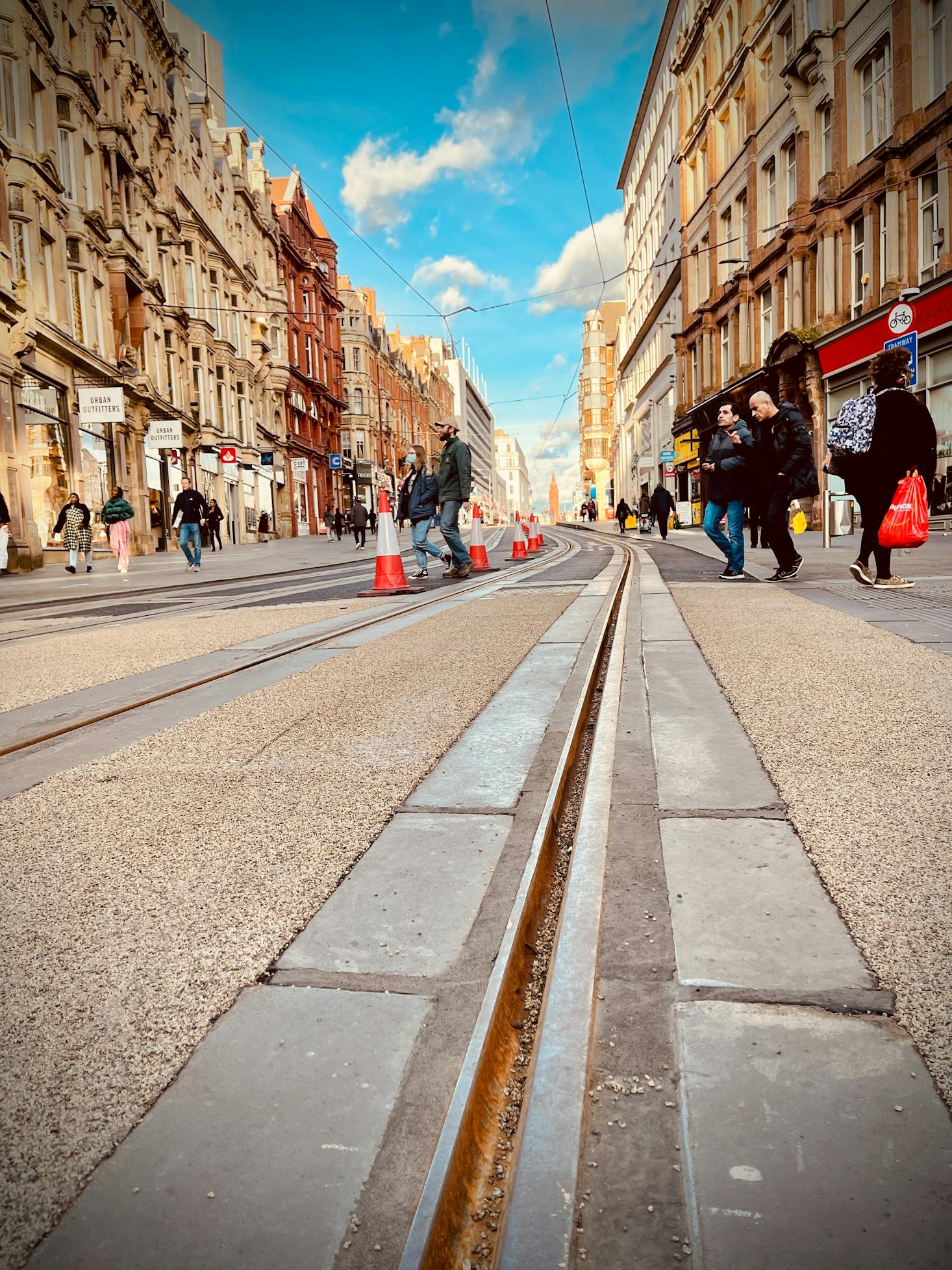 High Street shopping in Birmingham, UK