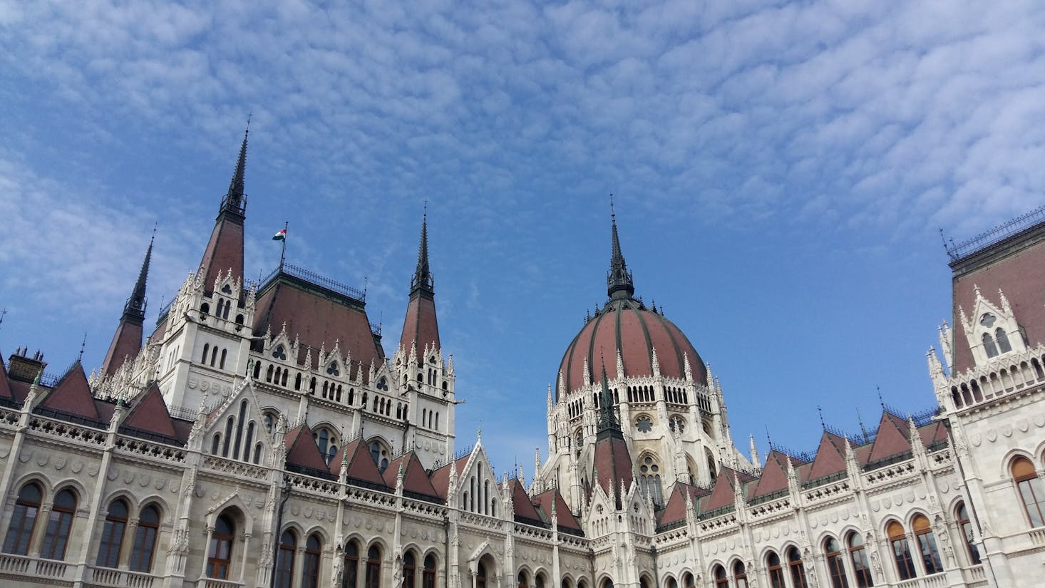Budapest Parliament roofline 