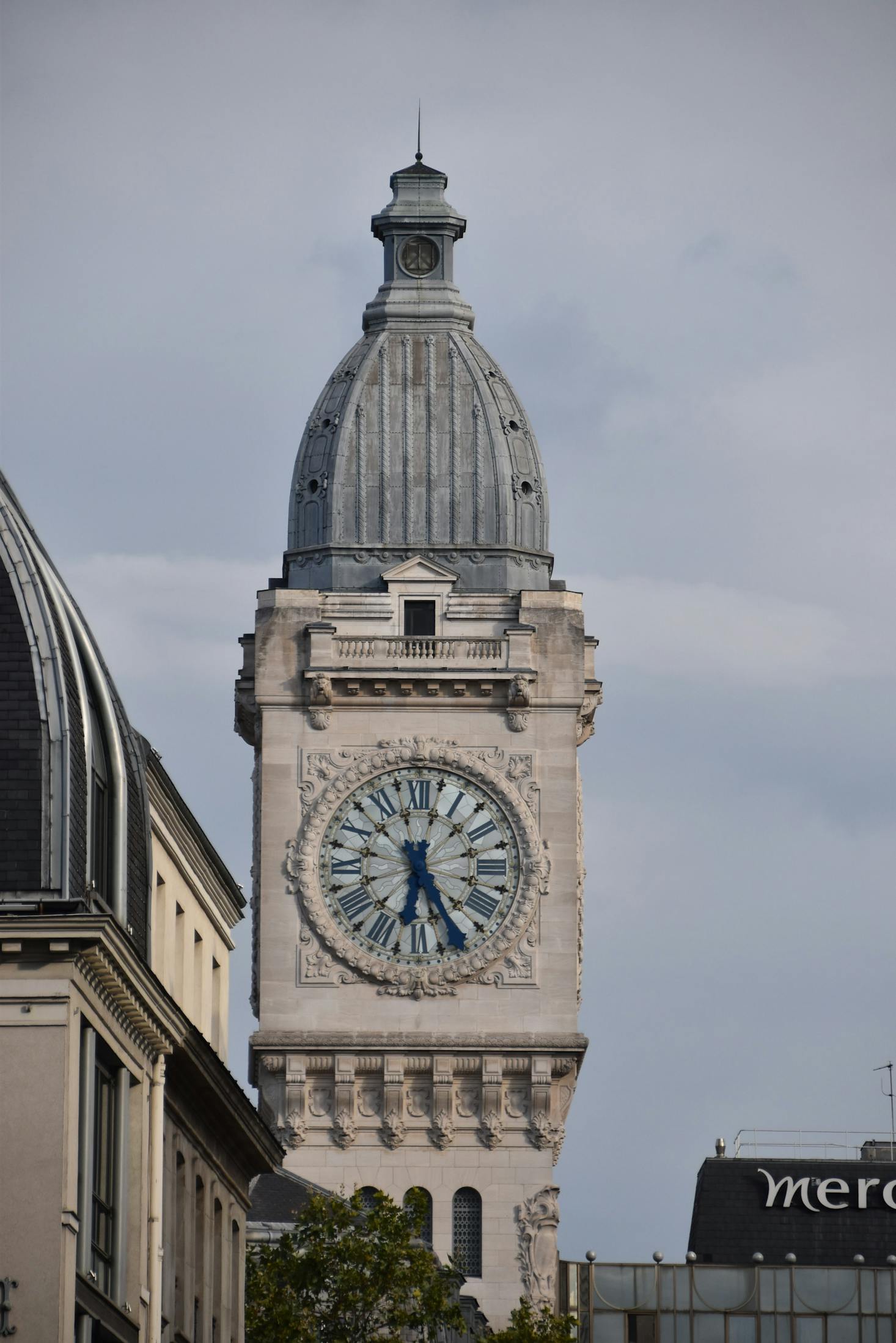 Clock tower at the Gare de Lyon in Paris