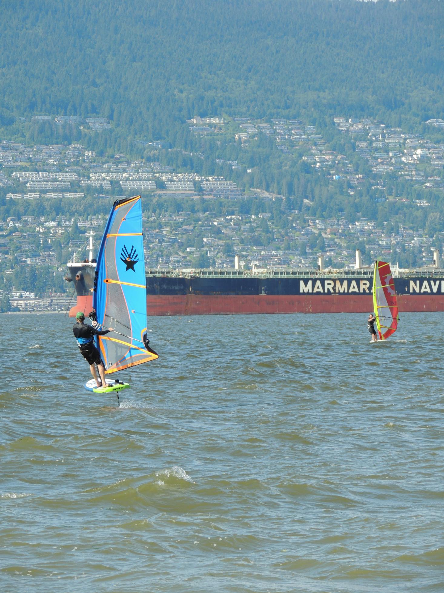 Windsurfing at Jericho Beach