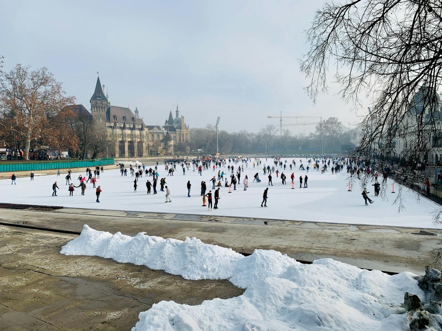 Skating rink in Budapest