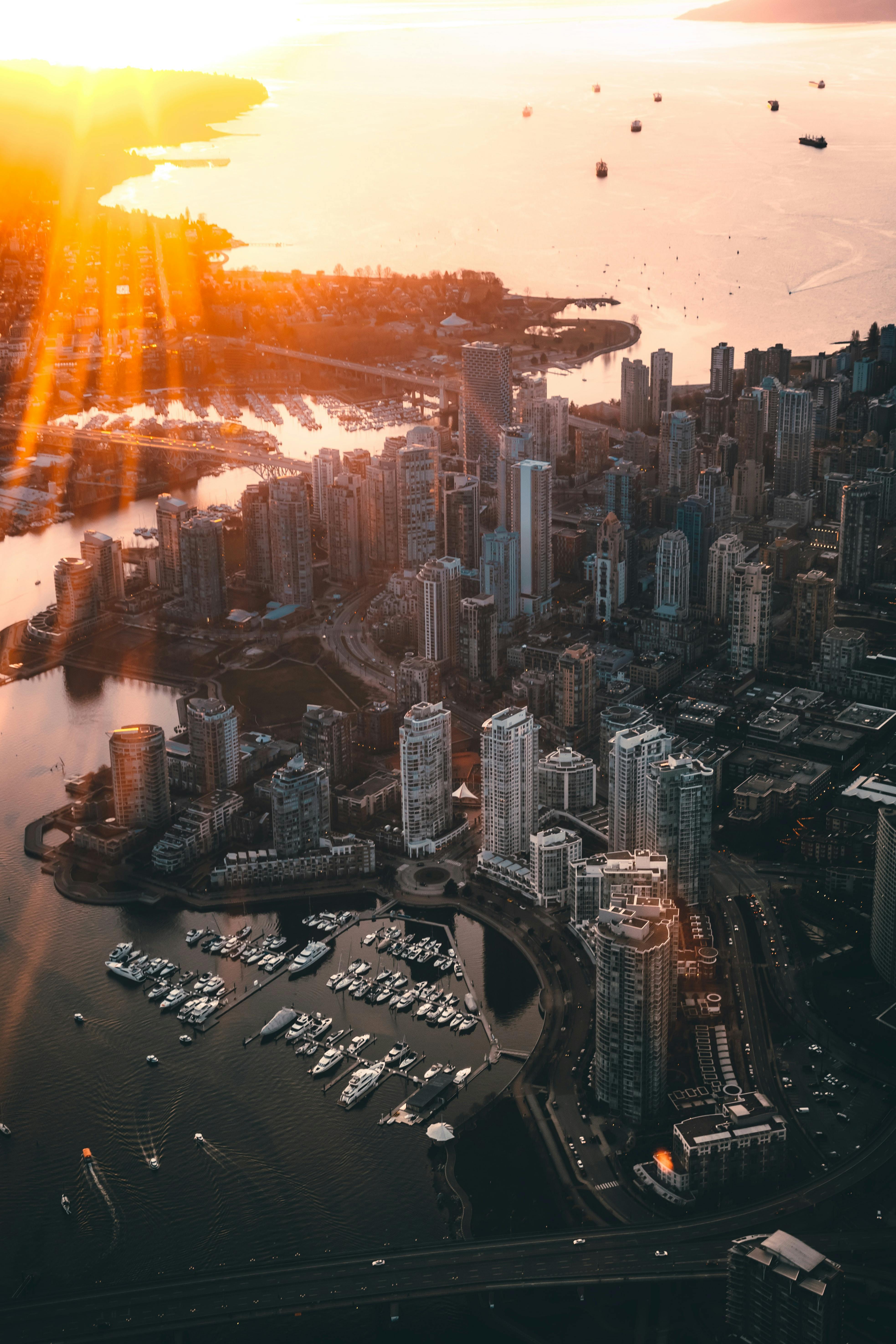 Aerial view of Vancouver