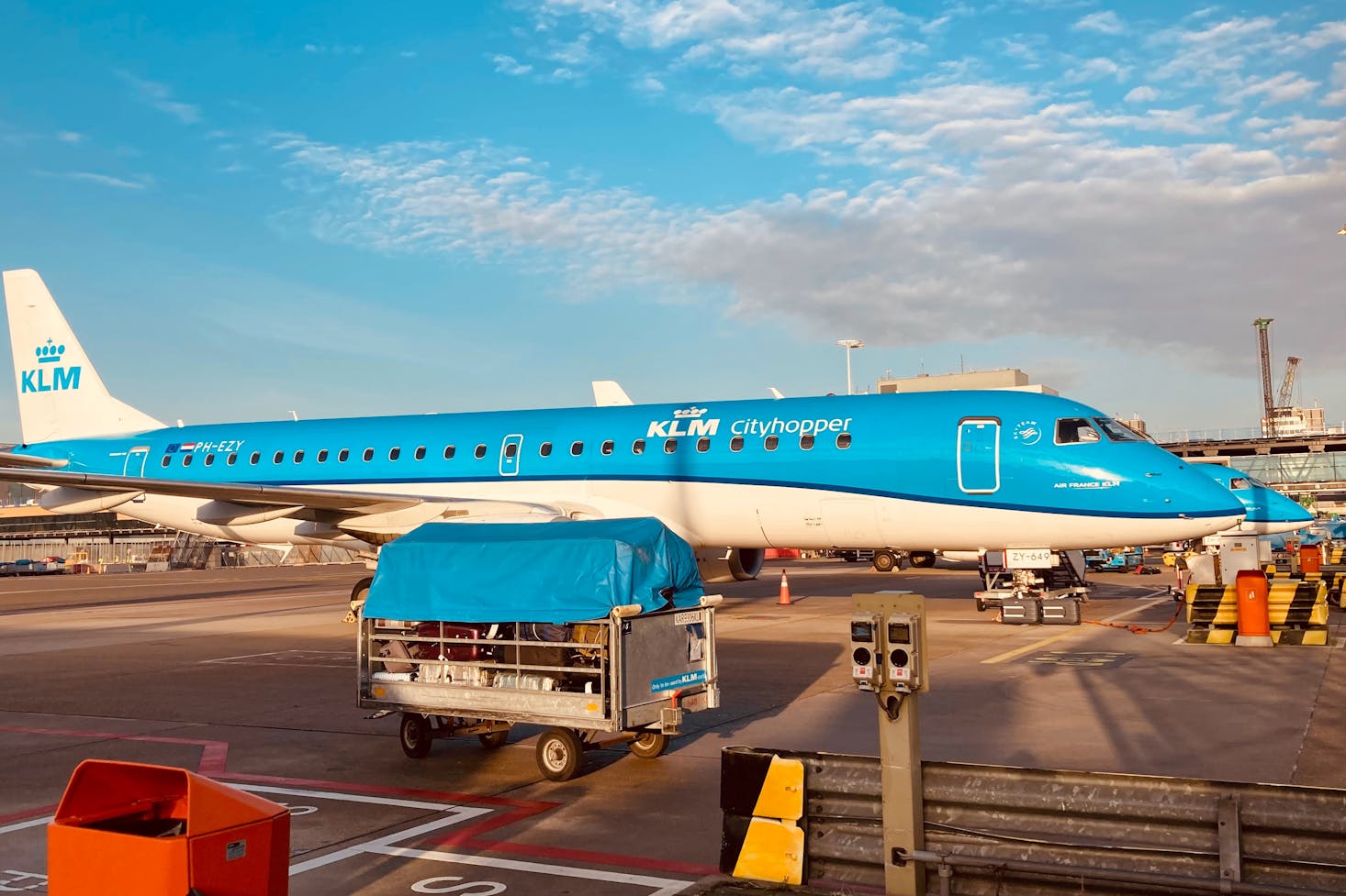 Plane at Amsterdam Airport