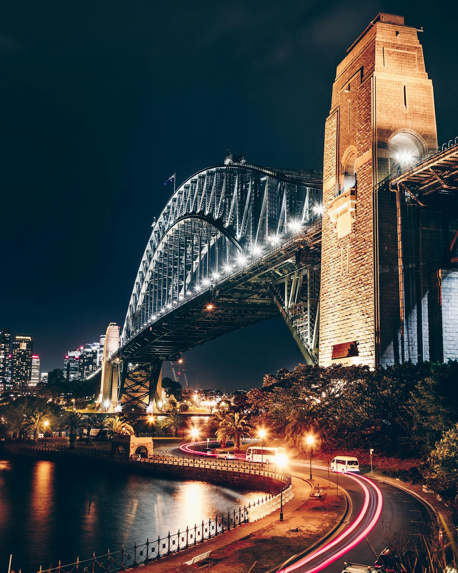 Sydney Harbour Bridge at night