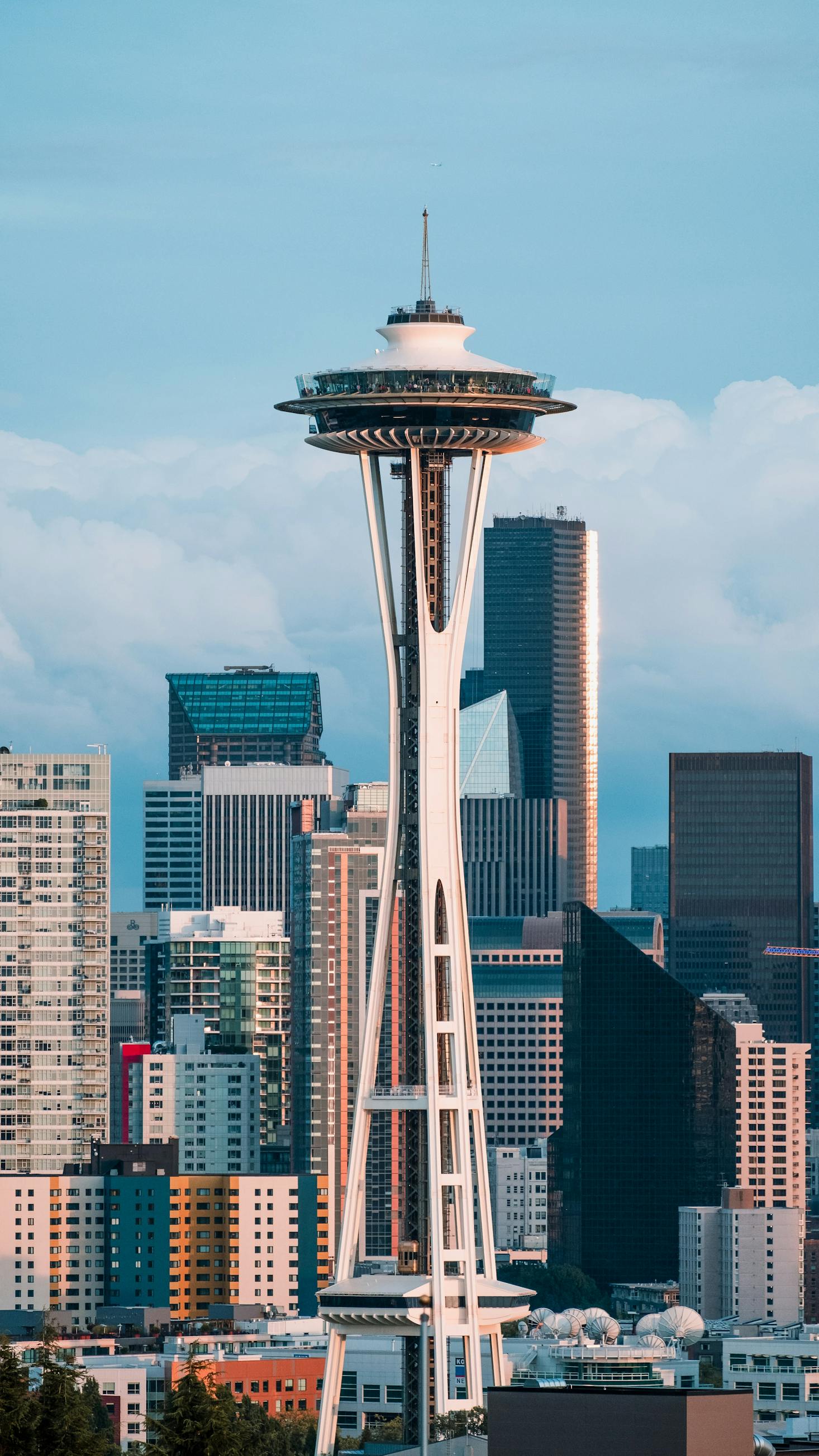 Luggage storage near the Space Needle