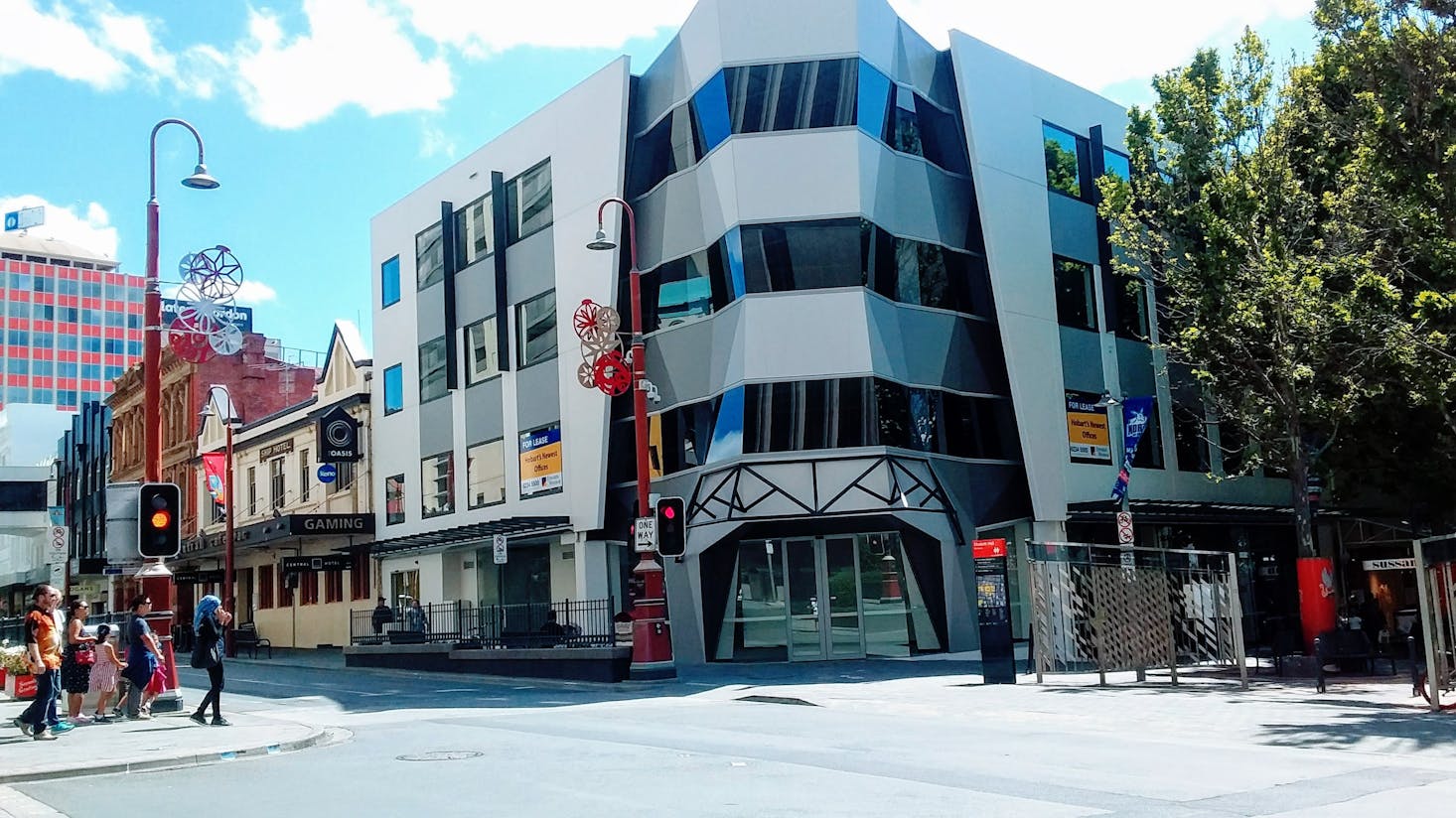 city buildings in Hobart