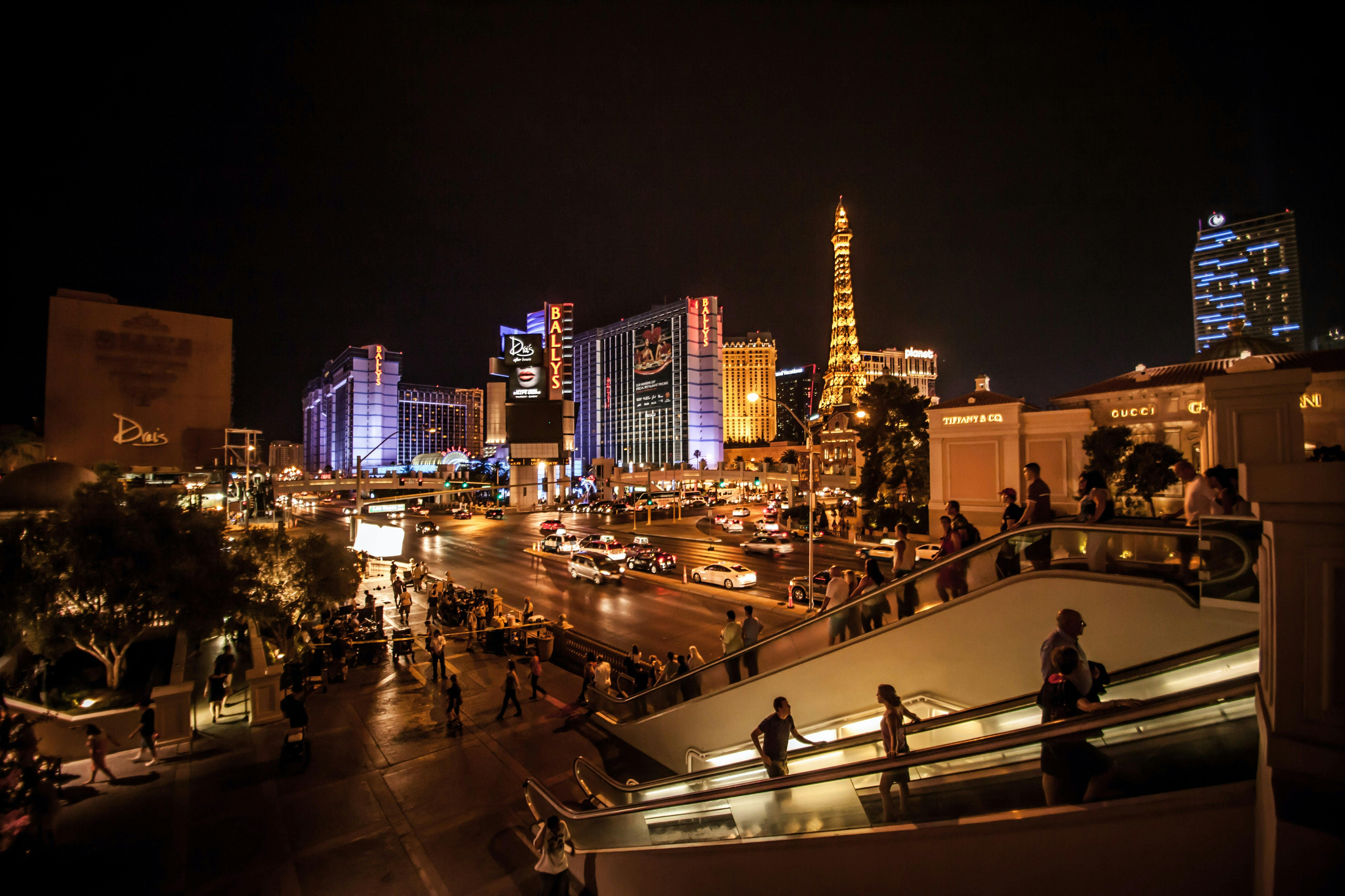 The Las Vegas Strip at night