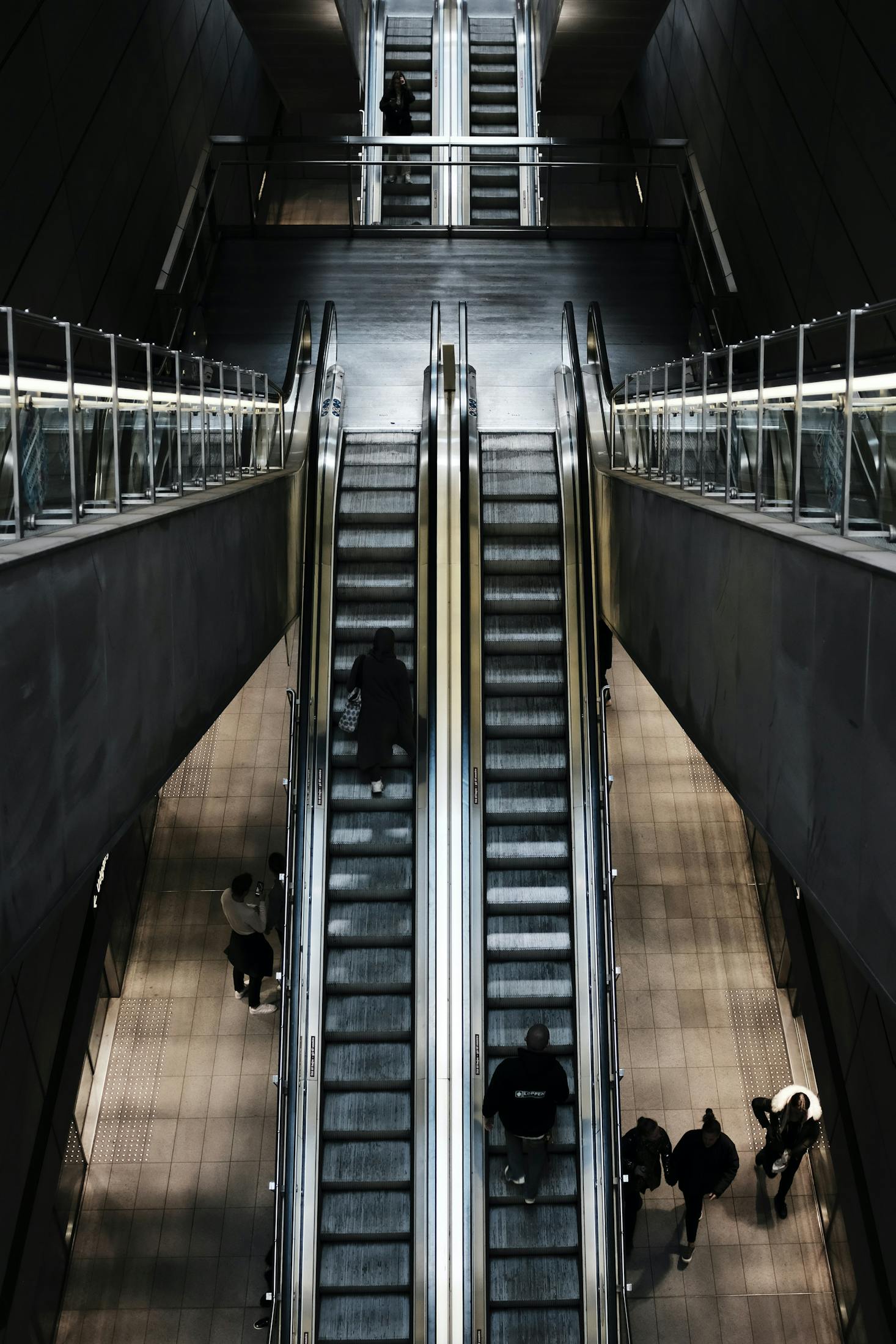 Escalators in Metro Station, Copenhagen