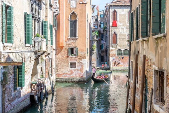 Gondola on a Venice Canal