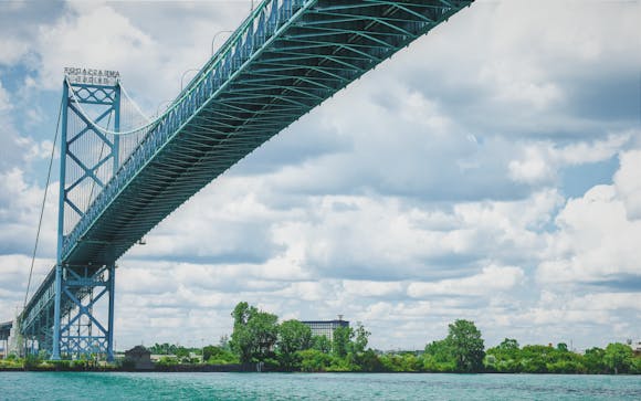 The Ambassador Bridge, Windsor, Canada