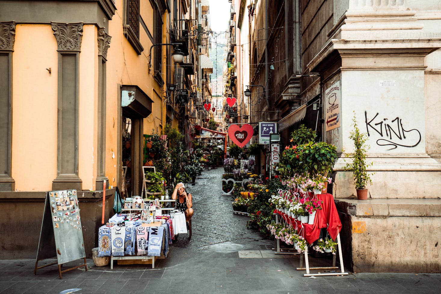 Street in Naples, Italy