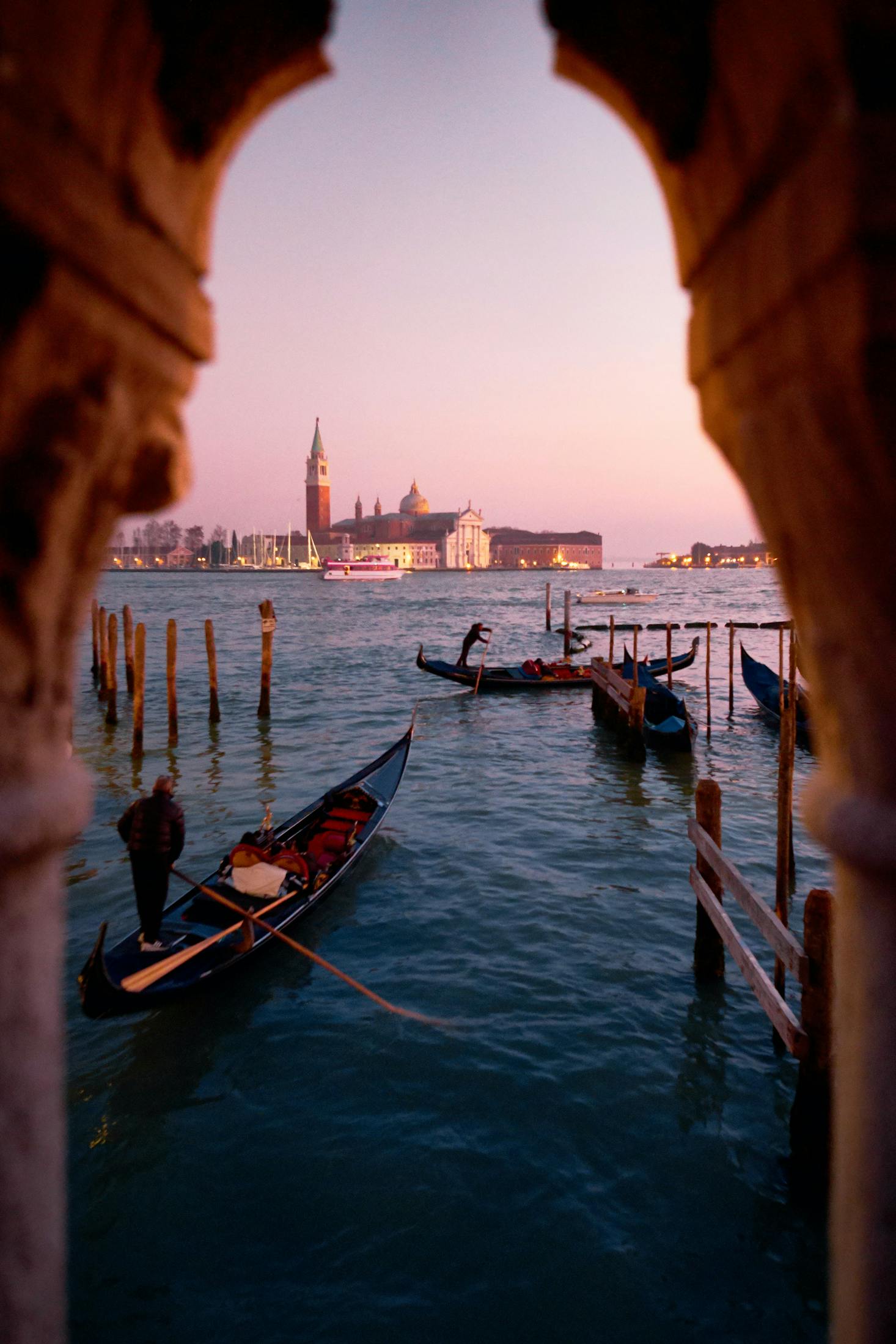 Gondolas in Venice