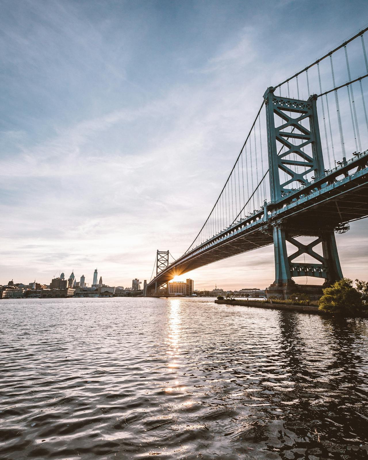 The Benjamin Franklin Bridge in Philadelphia