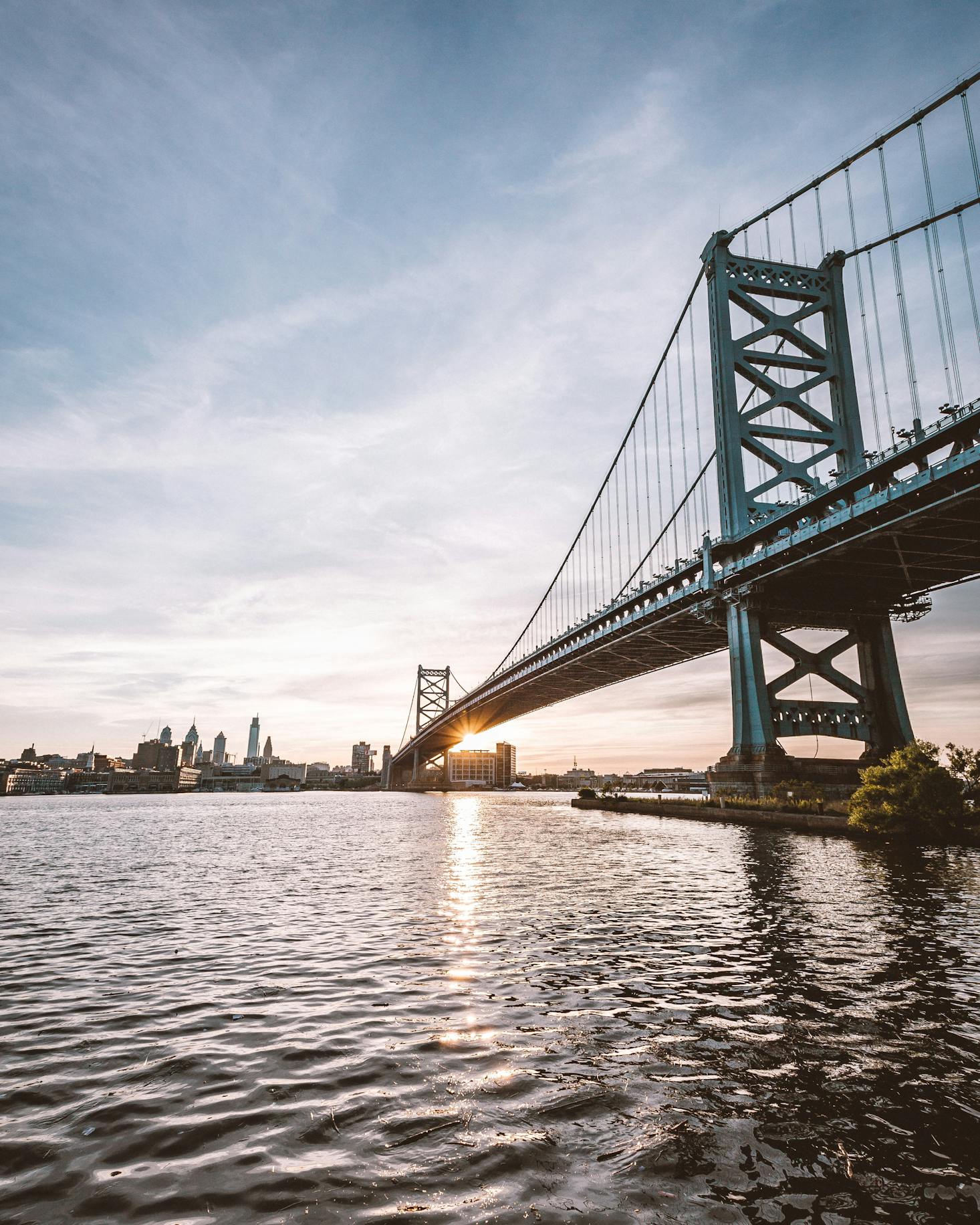 The Benjamin Franklin Bridge in Philadelphia